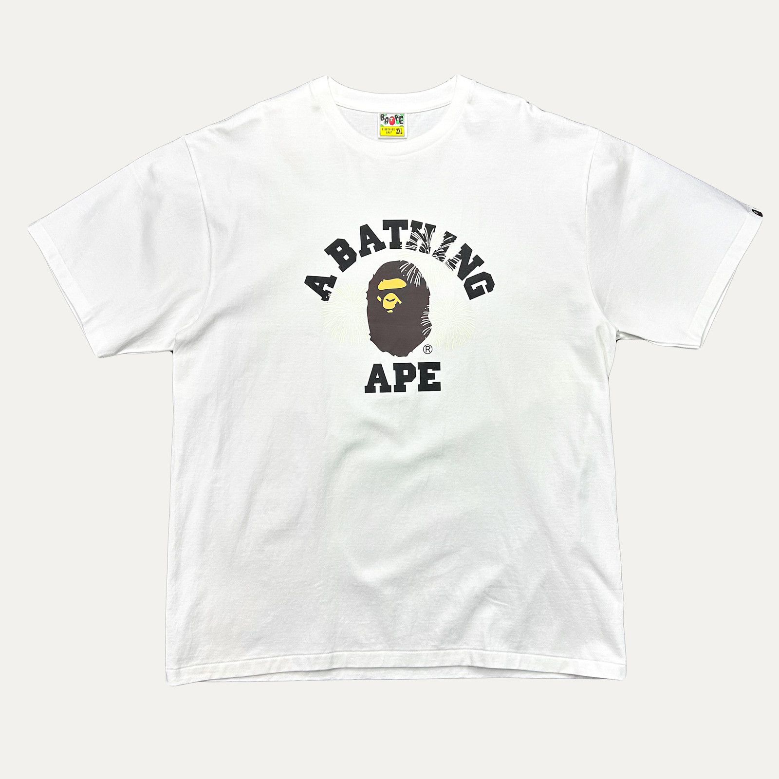 Bape Bape Firework College T-Shirt Size US XXL / EU 58 / 5 - 1 Thumbnail