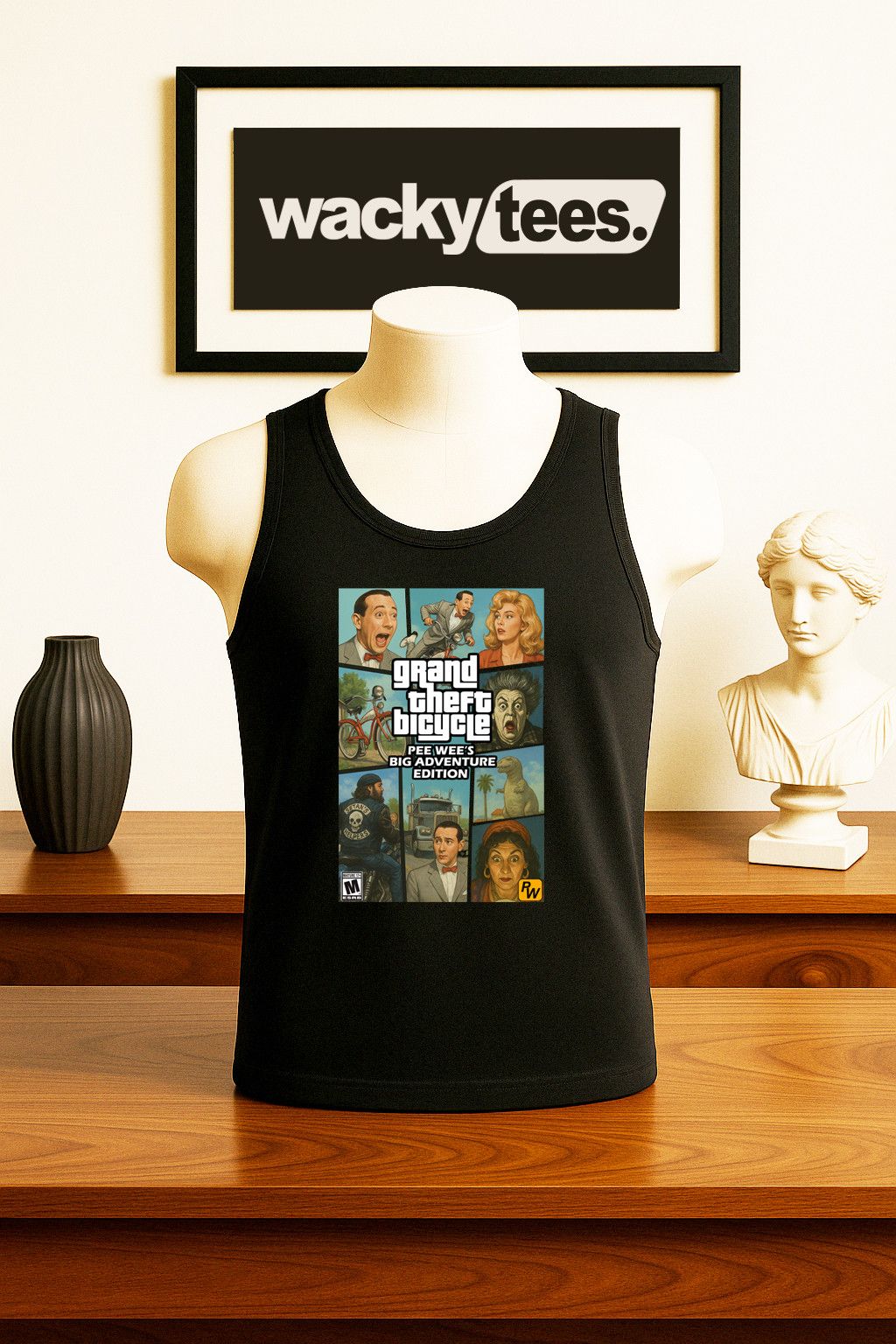 Other Pee Wee Herman Grand Theft Bicycle Big Graphic Tee Shirt Size US S / EU 44-46 / 1 - 2 Thumbnail