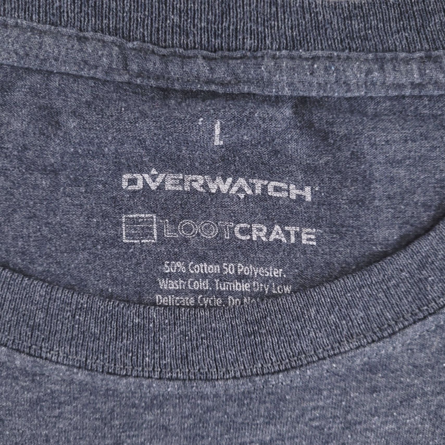 Vintage Loot Crate Shirt Mens Large Gray Overwatch Winston Primal Rage T-Shirt Size US L / EU 52-54 / 3 - 5 Thumbnail