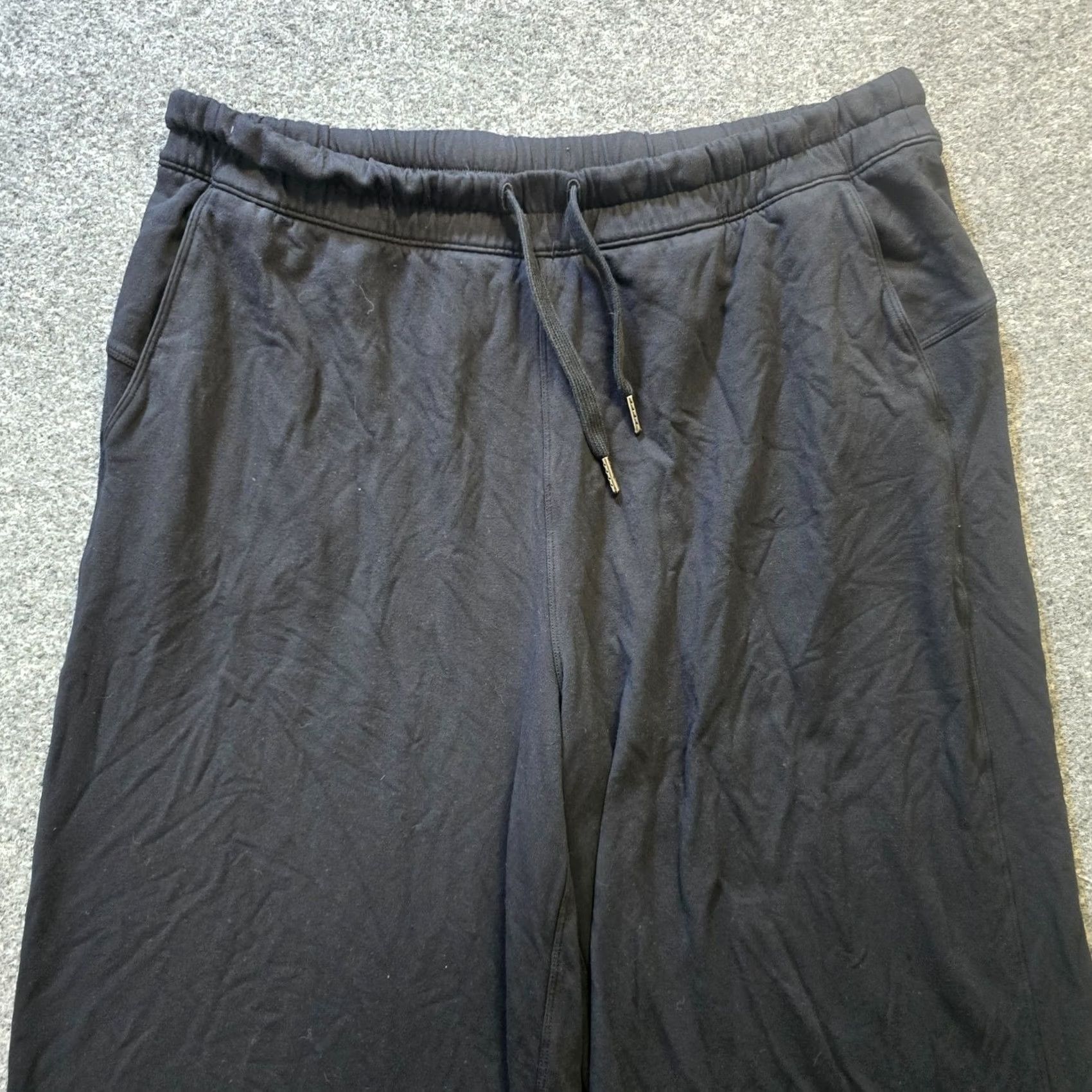Lululemon Lululemon Pants Womens Size 12 Black Bound To Bliss High Rise Cropped Casual Wide-Leg Yoga Pockets Cropped Pure Athleisure Collection Size 34" / US 12 / IT 48 - 2 Thumbnail