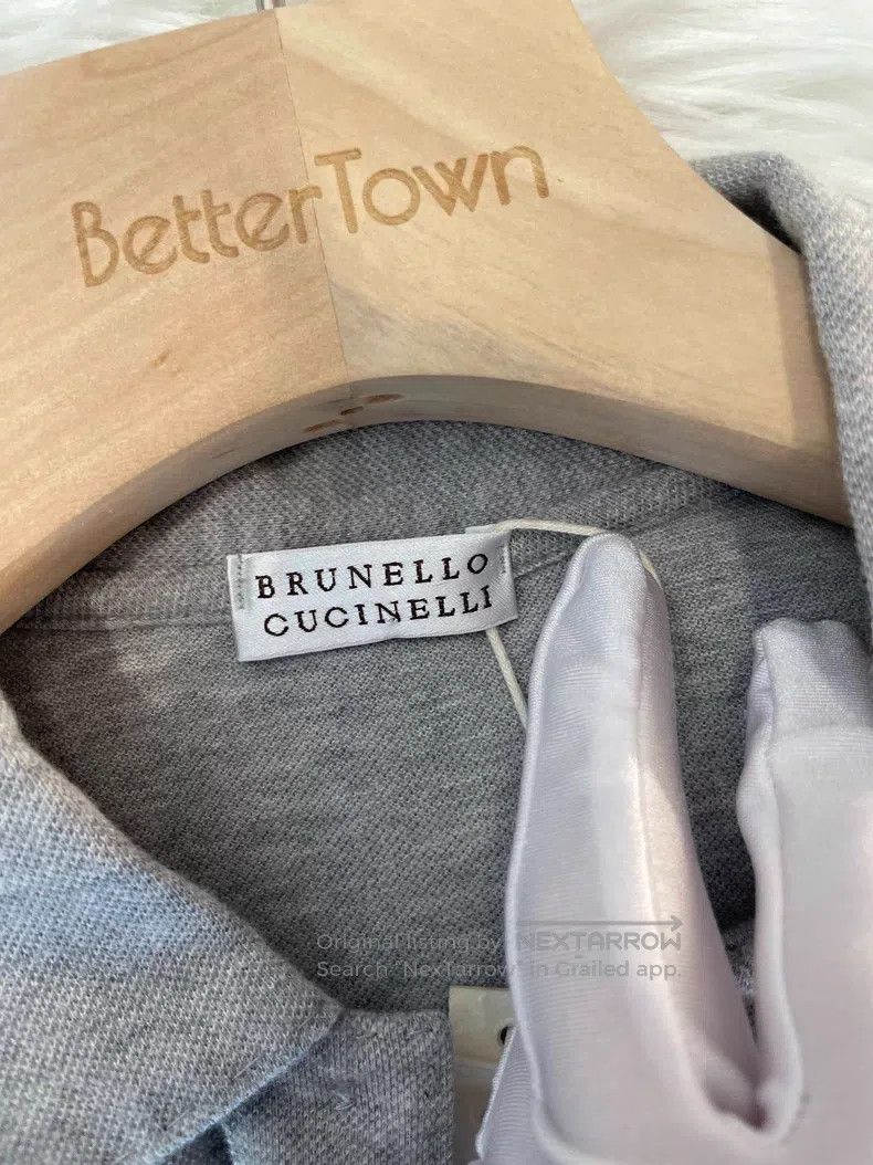 Brunello Cucinelli Brunello Cucinelli Gray cotton short-sleeve dress Size S / US 4 / IT 40 - 3 Thumbnail