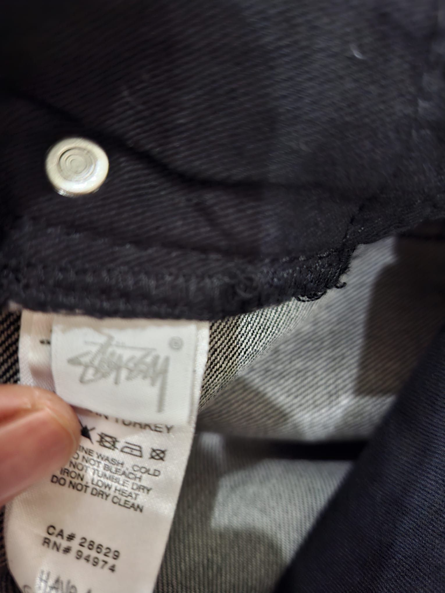 Dries Van Noten × Stussy Hand-Stencilled Denim Jeans Size US 30 / EU 46 - 10 Thumbnail