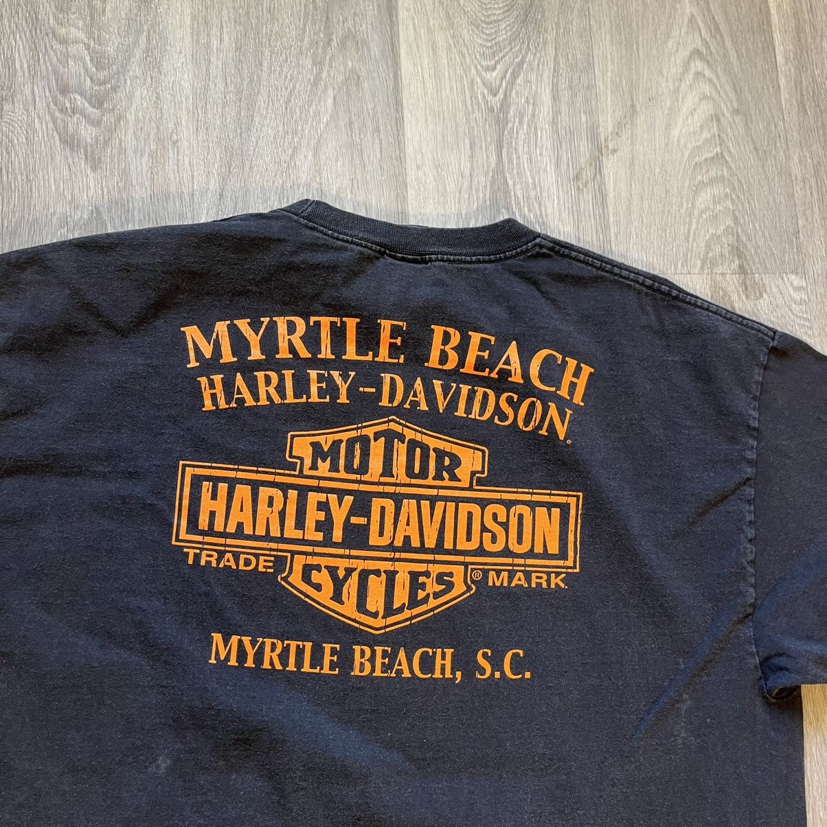 Harley Davidson Vintage 2000s Harley Davidson Crazy Clown T Shirt Grunge ERD Size US XXL / EU 58 / 5 - 3 Thumbnail