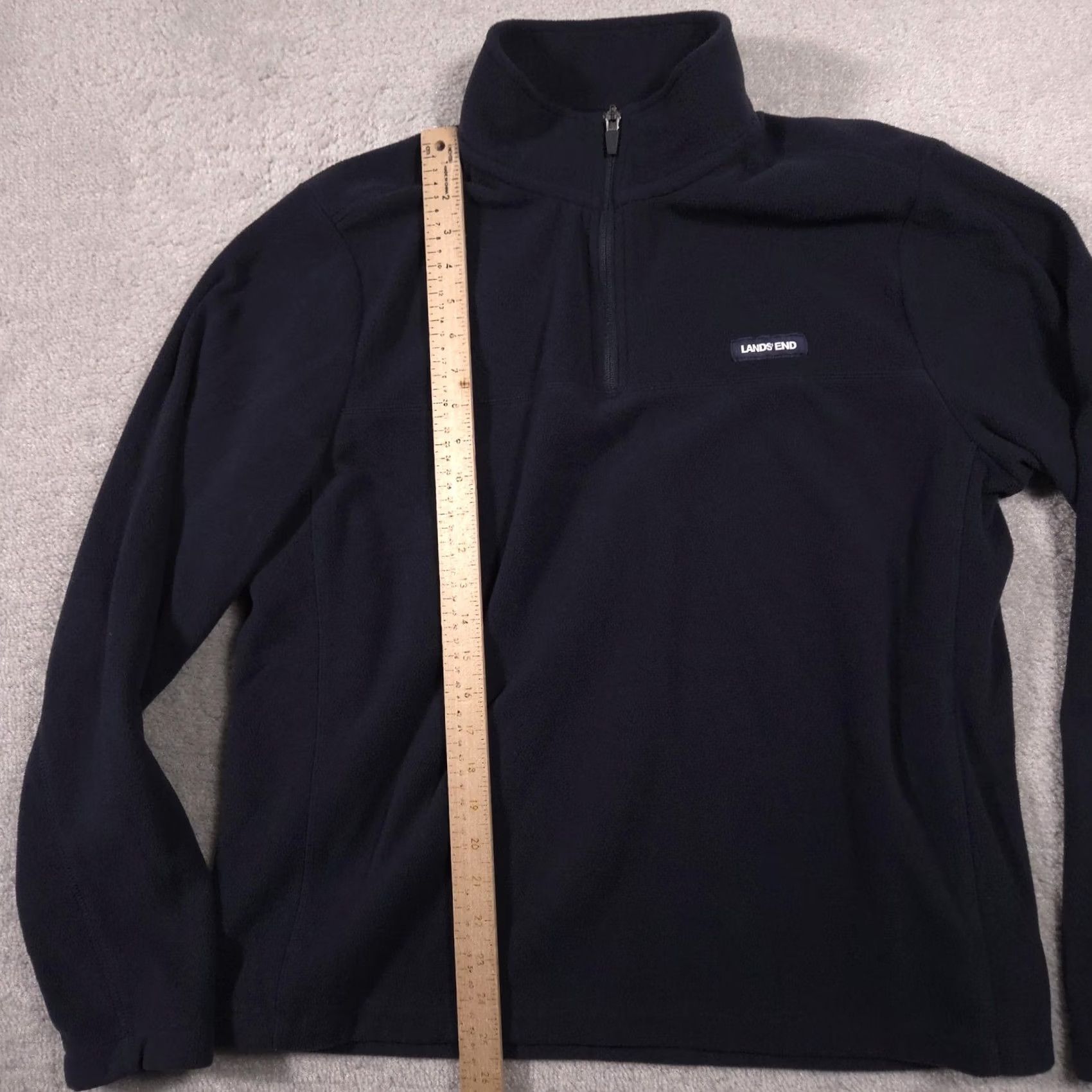 Lands' End VINTAGE Lands' End Pullover Mens L Blue Fleece 1/4 Zip Mock Neck Hiking Winter Size US L / EU 52-54 / 3 - 7 Thumbnail