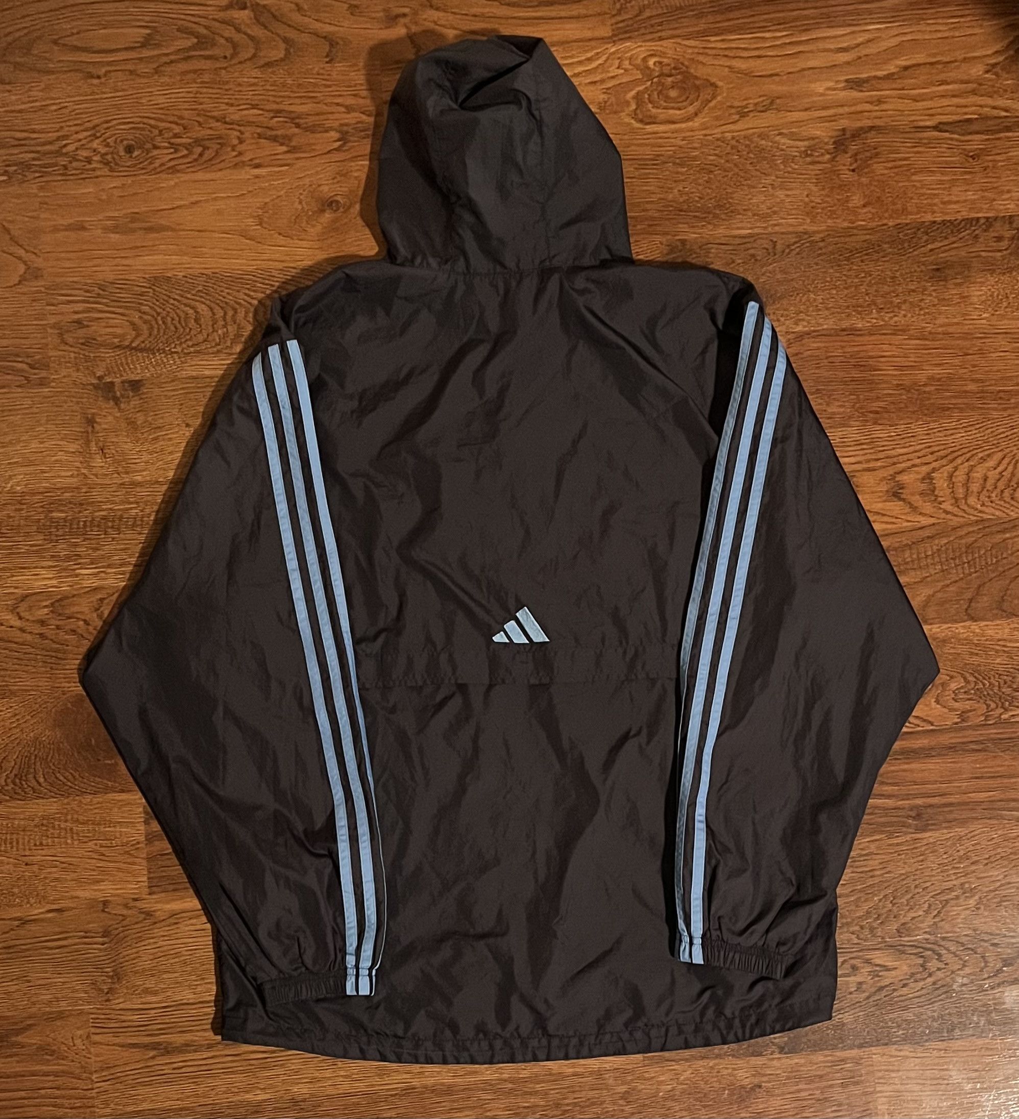 Adidas Adidas Anorak Hooded Pullover Jacket 3 Stripes Logo Size US S / EU 44-46 / 1 - 2 Thumbnail