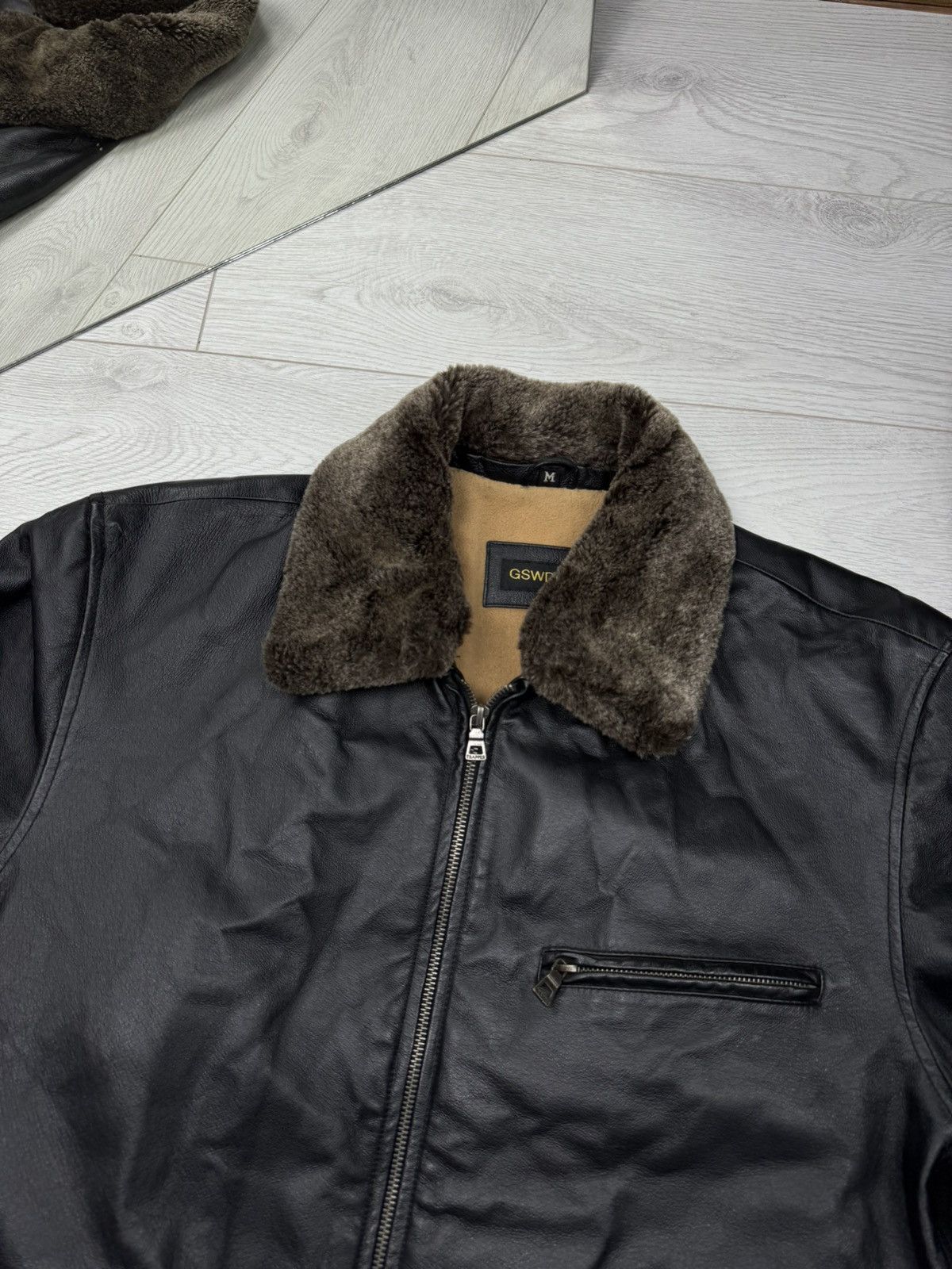 Genuine Leather × Vintage Vintage Trapper Distressed Racing Leather Jacket Size US M / EU 48-50 / 2 - 4 Thumbnail
