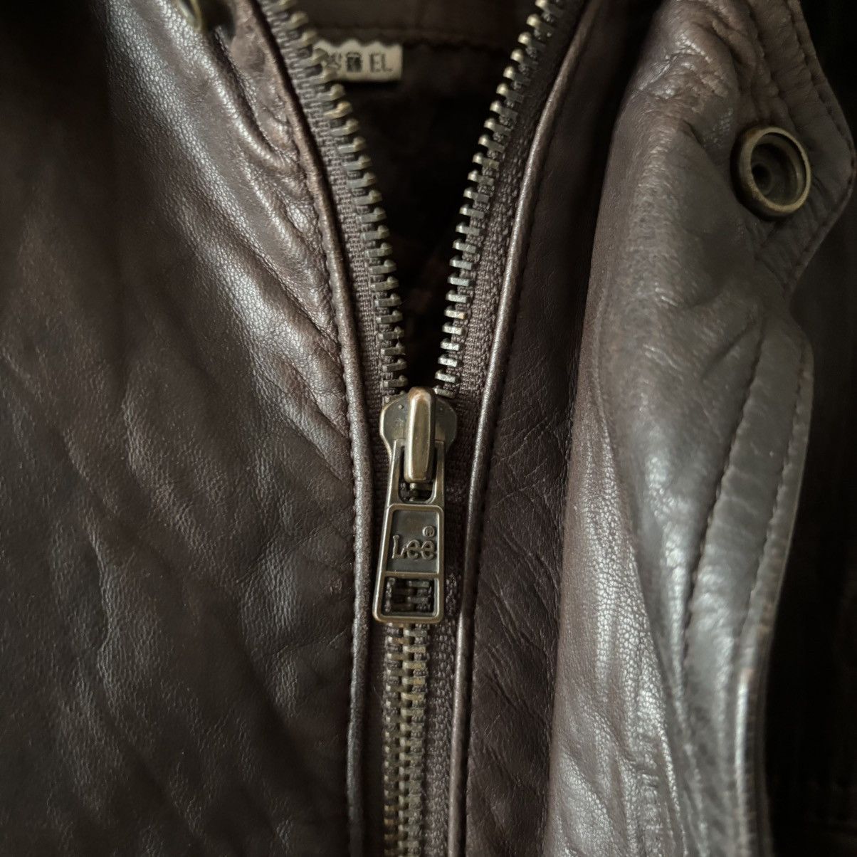 Lee Vintage 90s Lee Lined Story Of Golf Leather Jacket Size US L / EU 52-54 / 3 - 6 Thumbnail