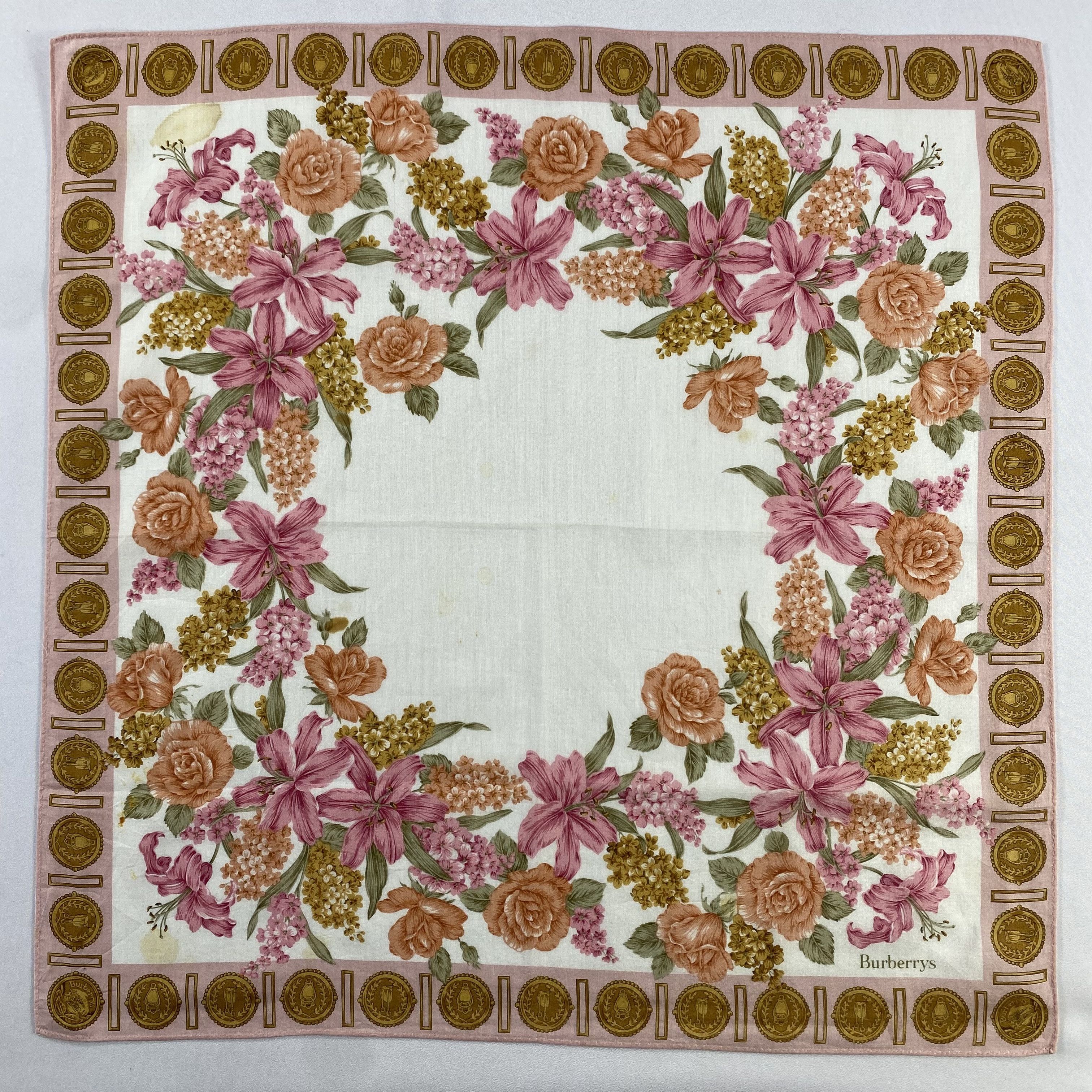 Burberry × Vintage Burberry Handkerchief / Neckerchief / Bandana-P1177 Size ONE SIZE - 1 Thumbnail