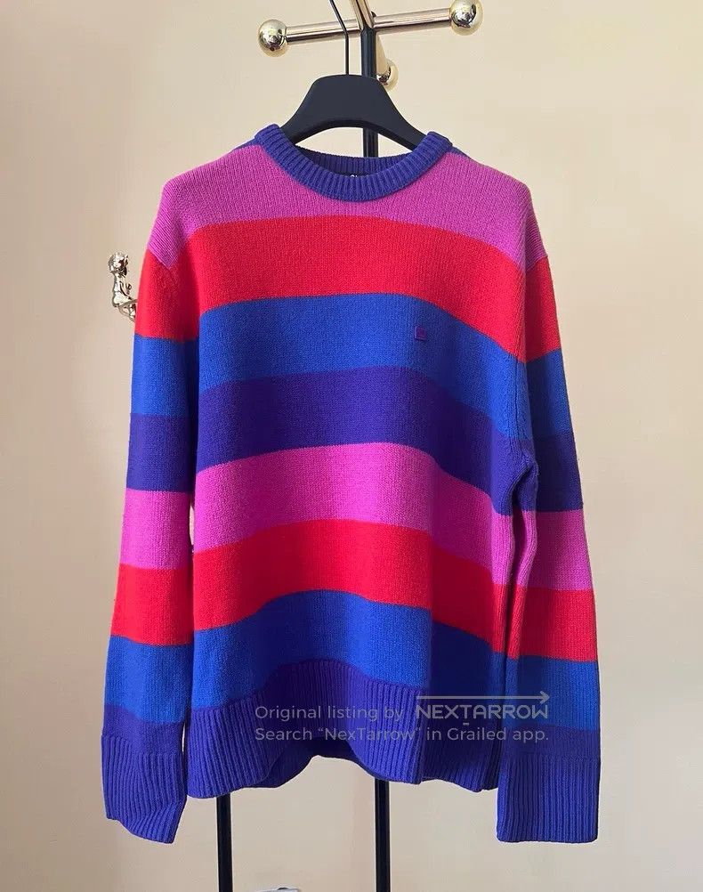 Acne Studios Acne Studios Rainbow striped wool sweater, red, blue, and Size XS / US 0-2 / IT 36-38 - 1 Thumbnail