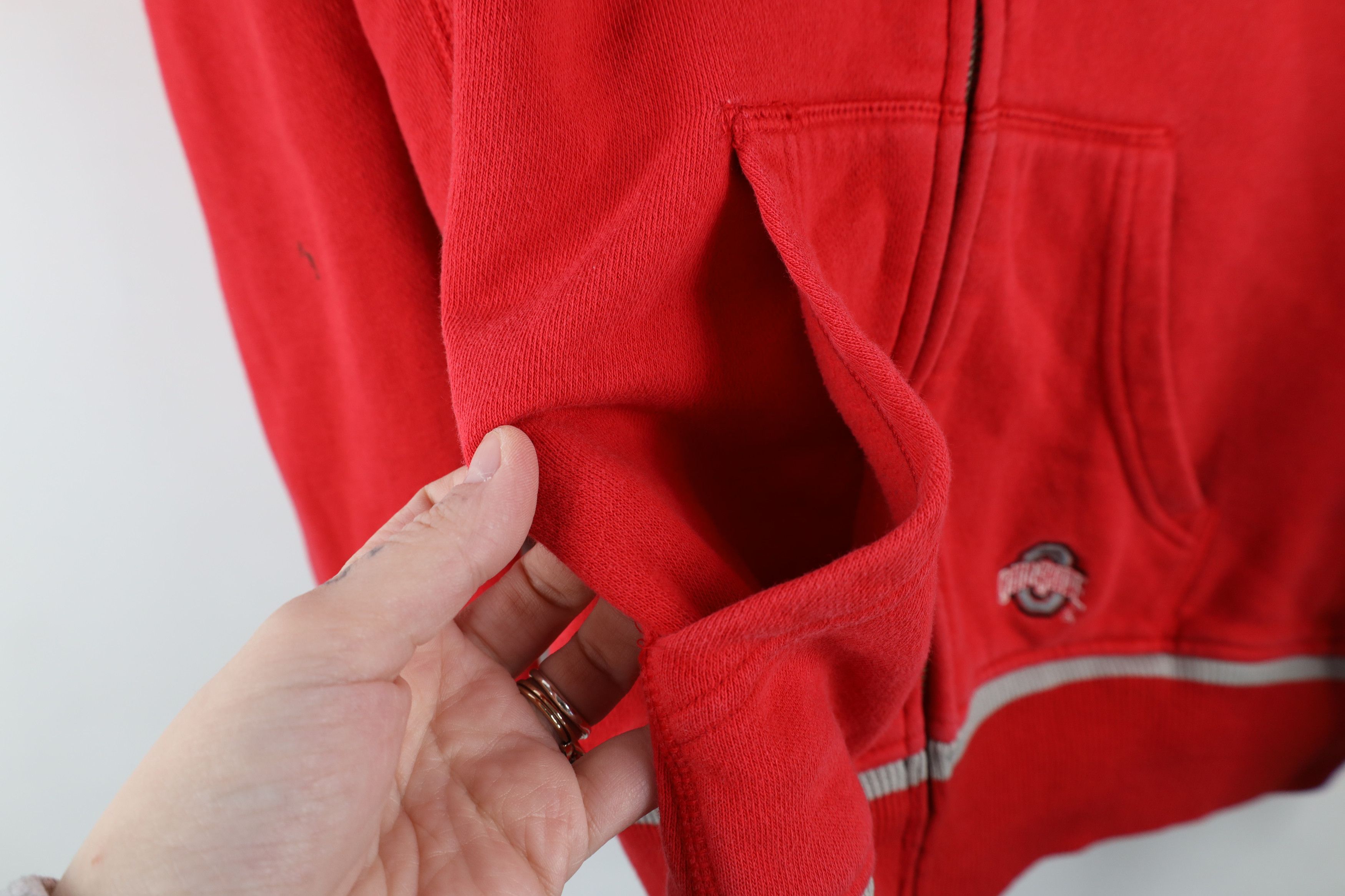 Nike × Vintage Vintage Nike Mini Swoosh Ohio State University Zip Hoodie Size XL / US 12-14 / IT 48-50 - 8 Thumbnail