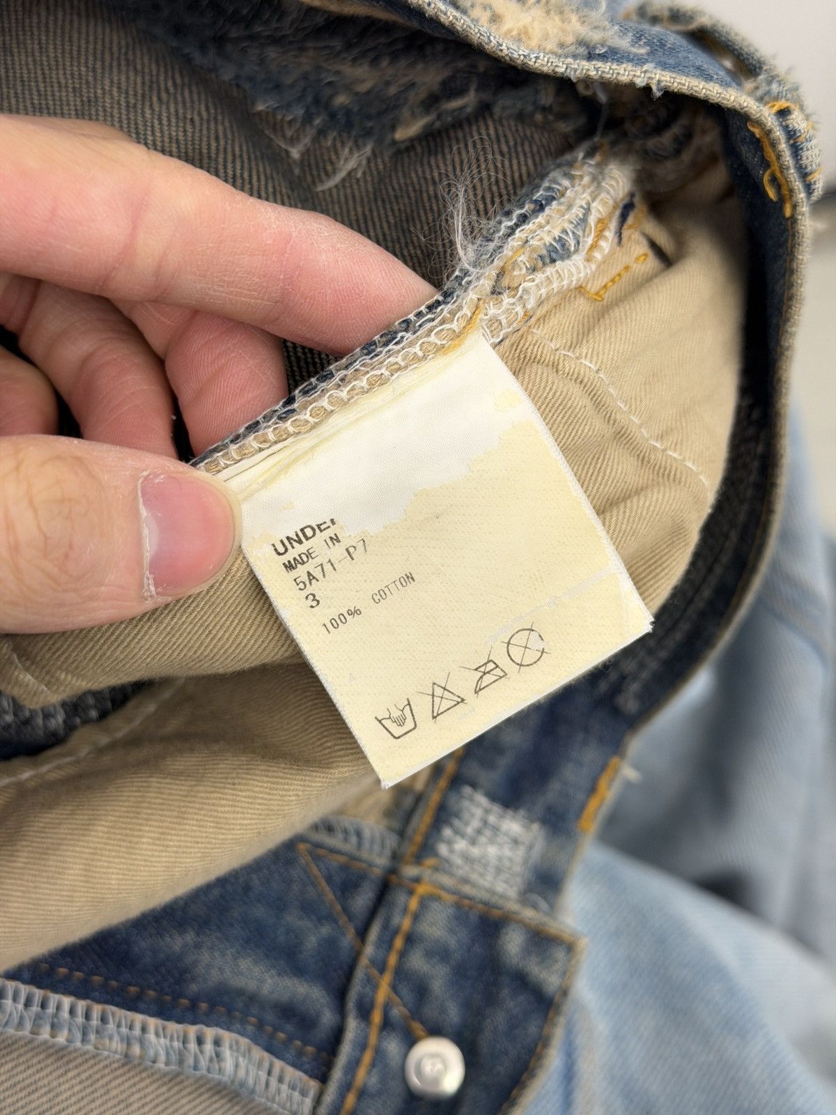 Undercover AW05 85 ARTS AND CRAFT DENIM JEANS Size US 32 / EU 48 - 10 Thumbnail
