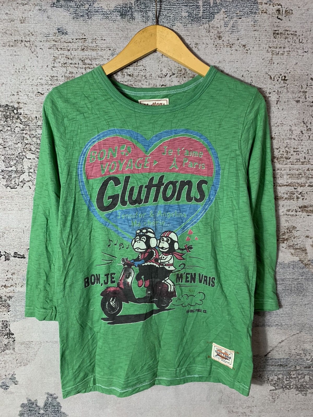 20471120 2000s Undefined Gluttons Jennifer Green Tshirt Size US M / EU 48-50 / 2 - 1 Thumbnail