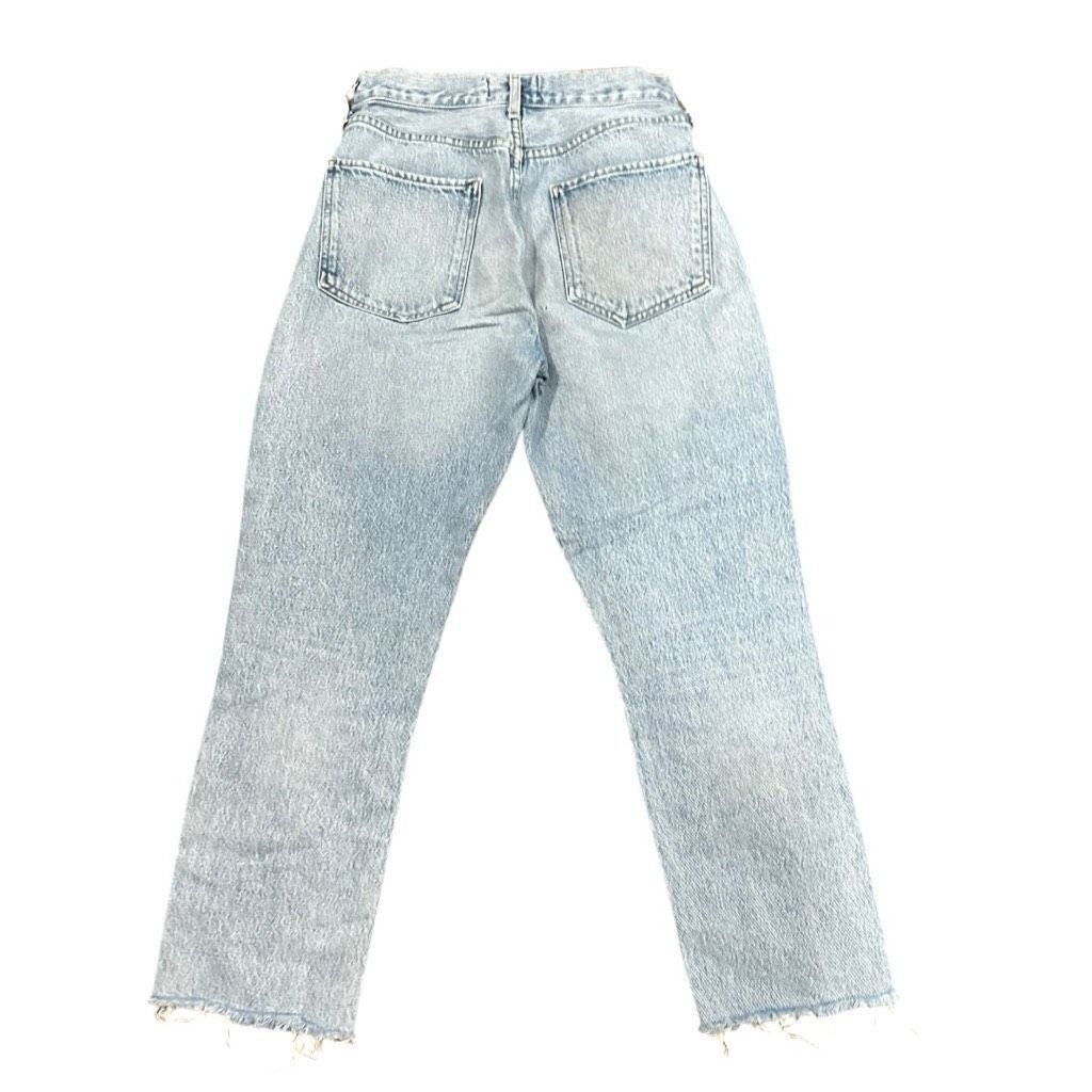Agolde AGOLDE Riley Light Wash High Rise Button Fly Ankle Crop Dist Size 28" / US 6 / IT 42 - 2 Thumbnail
