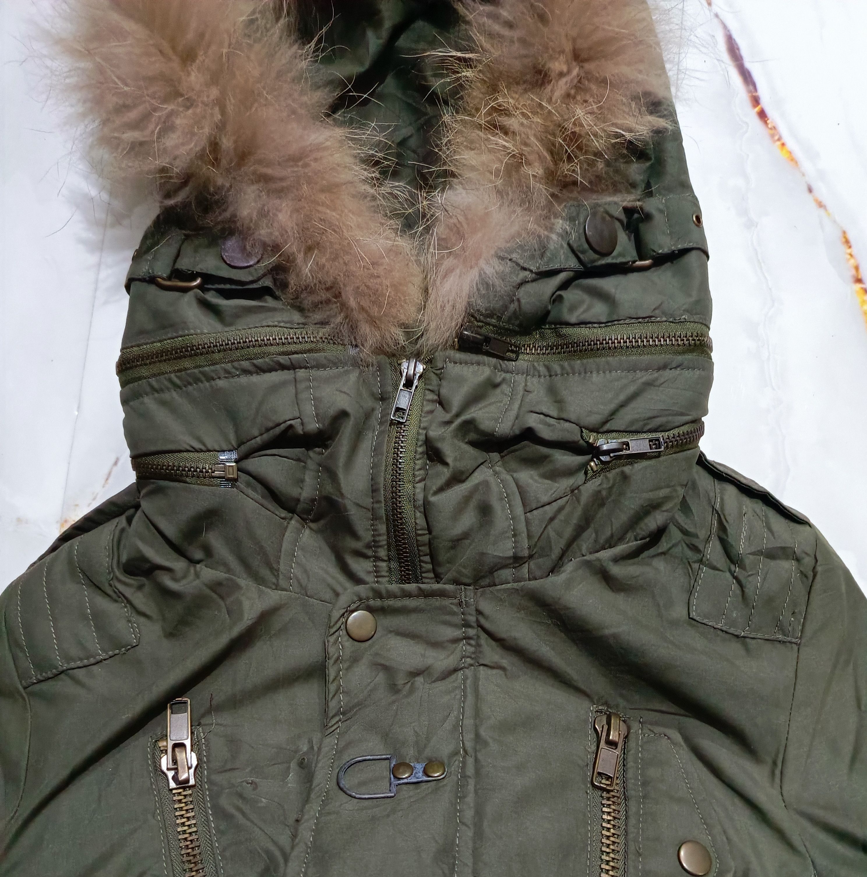 Le Grande Bleu (L.G.B.) gimmick ranccon fur jacket Size S / US 4 / IT 40 - 4 Thumbnail