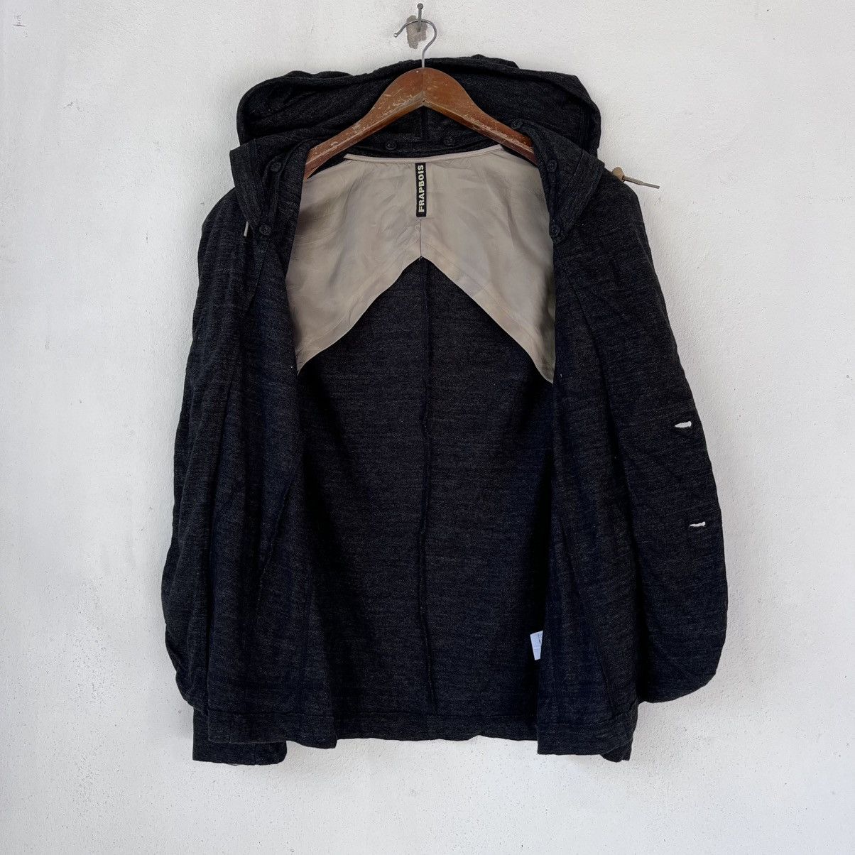 Frapbois FRAPBOIS Hooded Knit Blazer Jacket – Soft Jersey Fabric Size US S / EU 44-46 / 1 - 9 Thumbnail