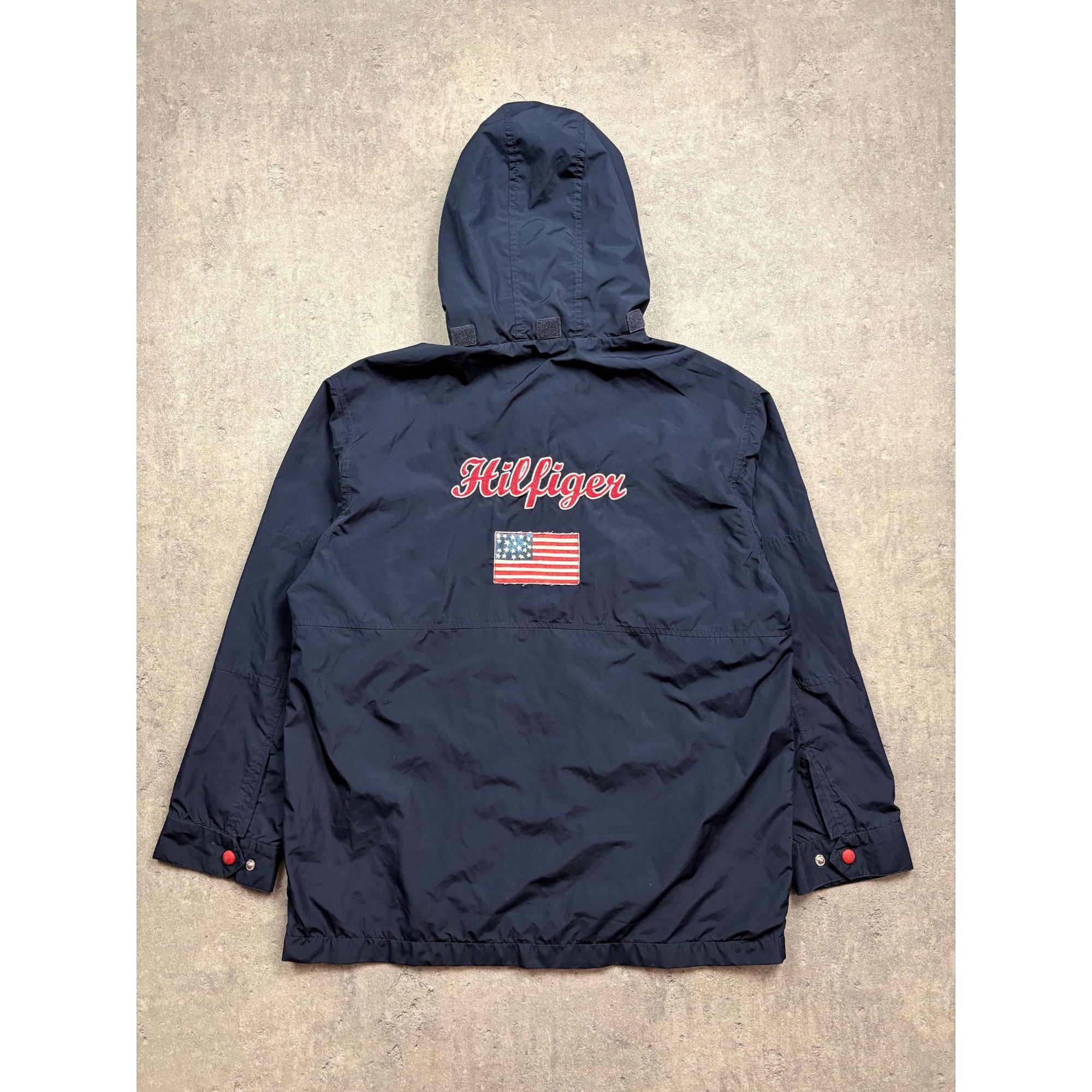 Tommy Hilfiger Tommy Hilfiger Mens Navy Hooded Jacket With Embroidered Logo Size US L / EU 52-54 / 3 - 1 Thumbnail