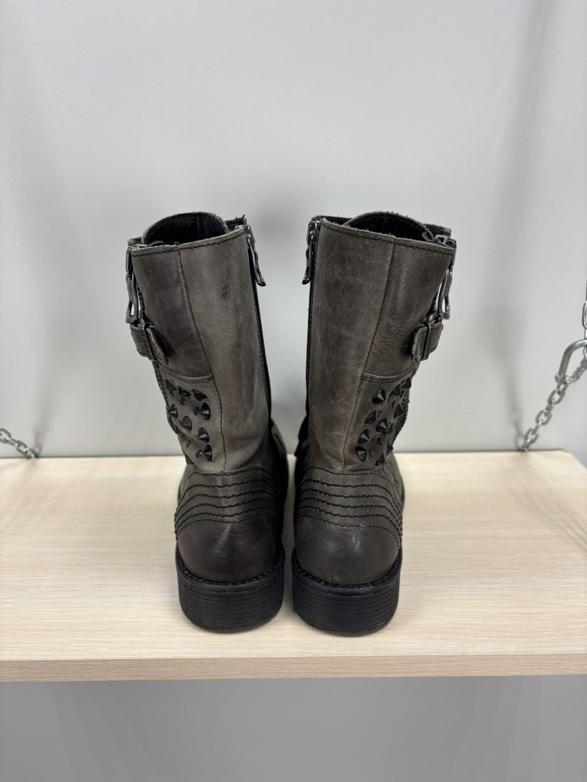 Replay Womens boots Replay Size 39 Color Gray/Brown Size US 9 / IT 39 - 6 Thumbnail