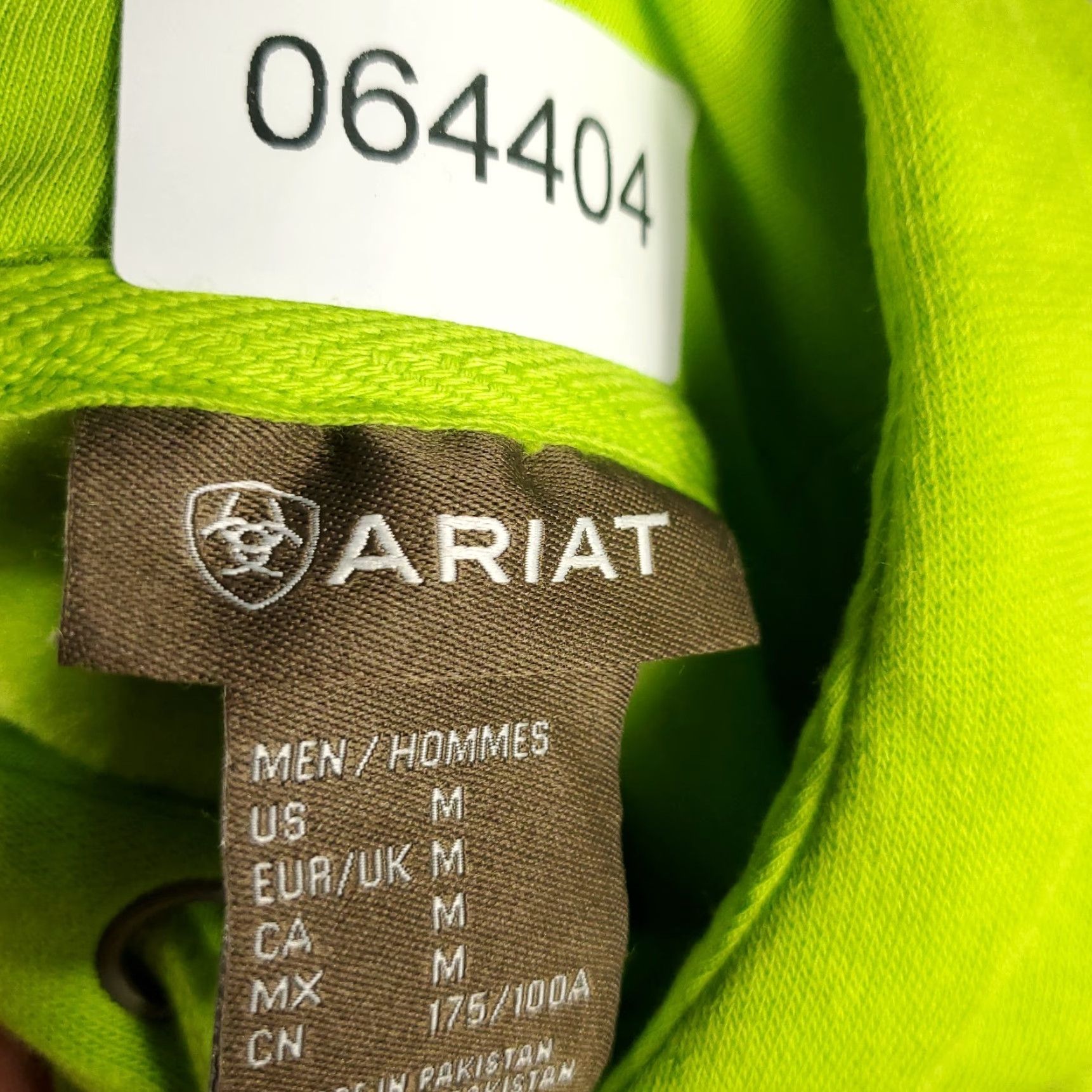 Ariat Ariat Mens Hoodie Pullover Sweatshirt Sweater Knit Mock Neck Cold Weather All Seasons Logo Regular Size M Yellow Size US M / EU 48-50 / 2 - 7 Thumbnail