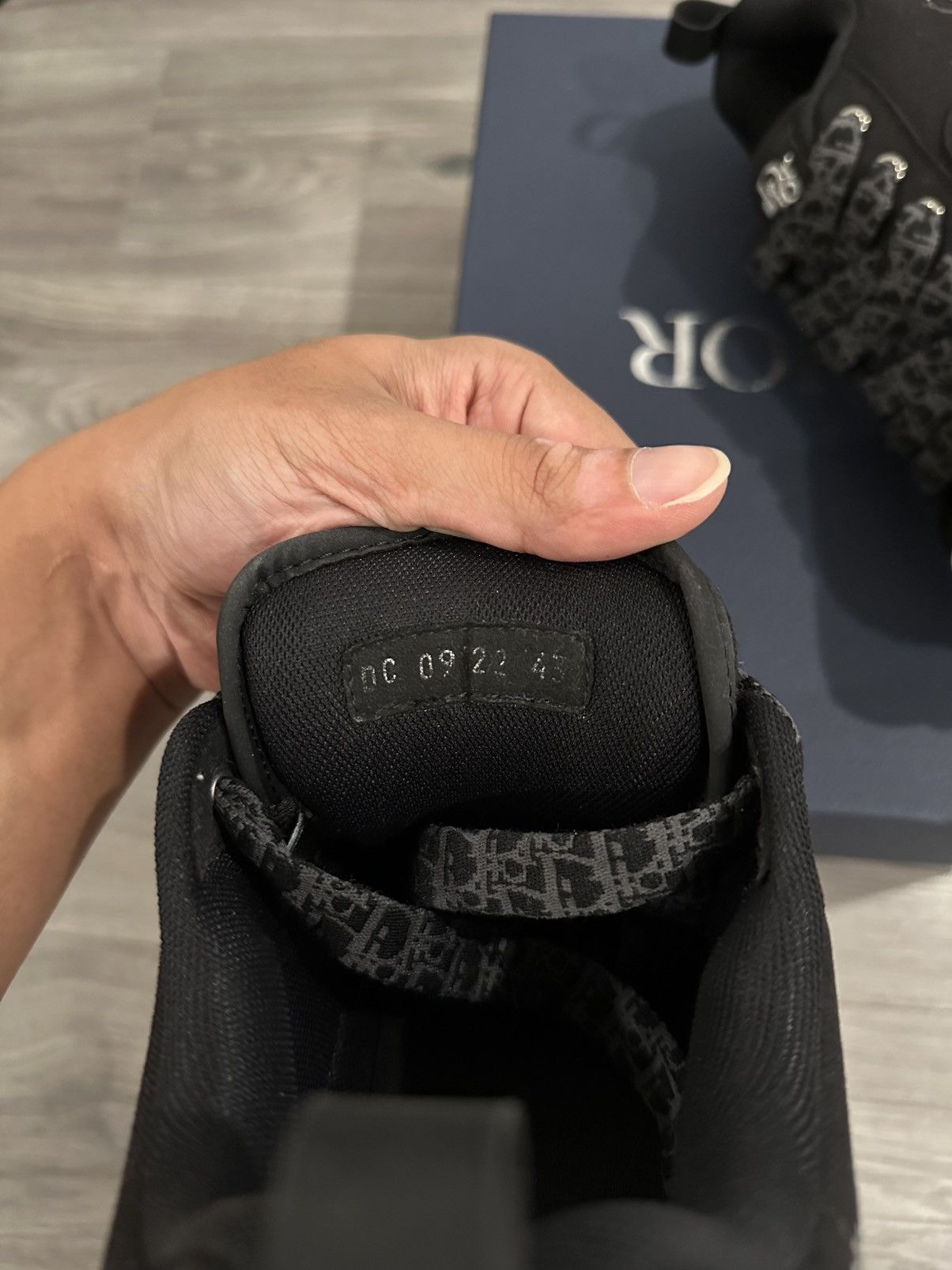 Dior Dior x ERL - B23 Skater Black Cotton Canvas Low Top Sneakers Size US 9.5 / EU 42-43 - 6 Thumbnail