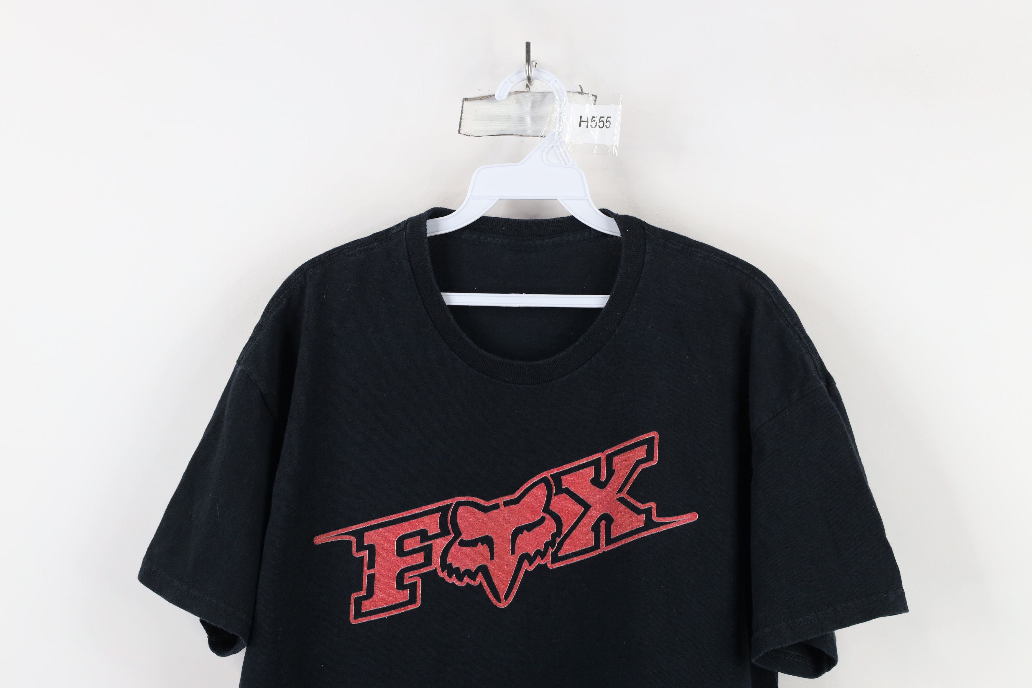 Vintage Vintage 90s Y2K Fox Racing Spell Short Sleeve T-Shirt Black Size US XL / EU 56 / 4 - 2 Thumbnail