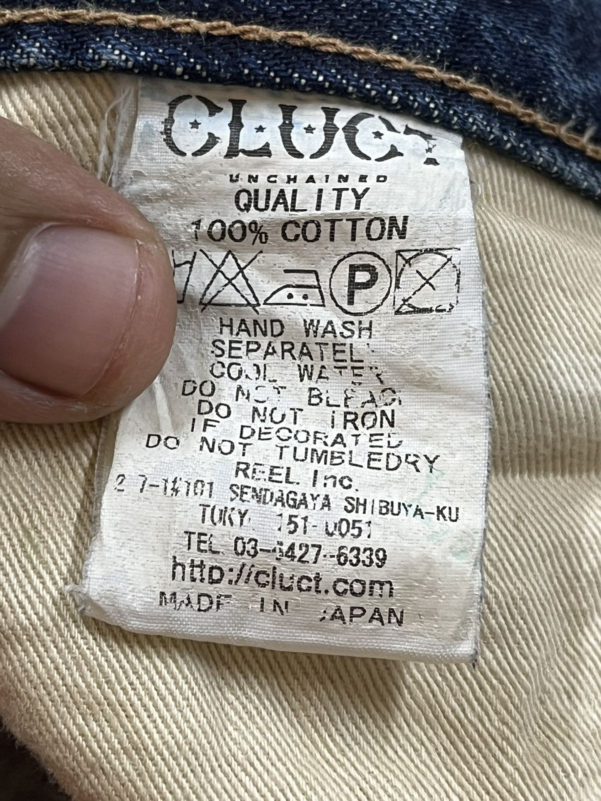 Nigo Vintage Japanese Cluct Selvedge Whiskers Denim Size US 32 / EU 48 - 16 Thumbnail