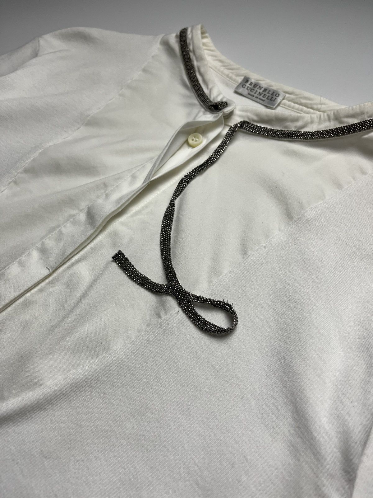 Brunello Cucinelli Brunello Cucinelli Monili Trim long-sleeve shirt Size XXL / US 16-18 / IT 52-54 - 7 Thumbnail