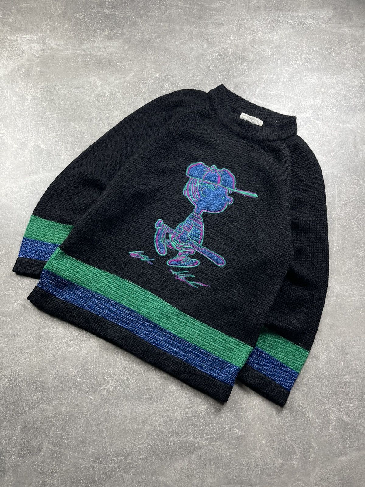 Iceberg Iceberg x Castelbajac Vintage Peanuts Knit Sweater Black Size M / US 6-8 / IT 42-44 - 1 Thumbnail
