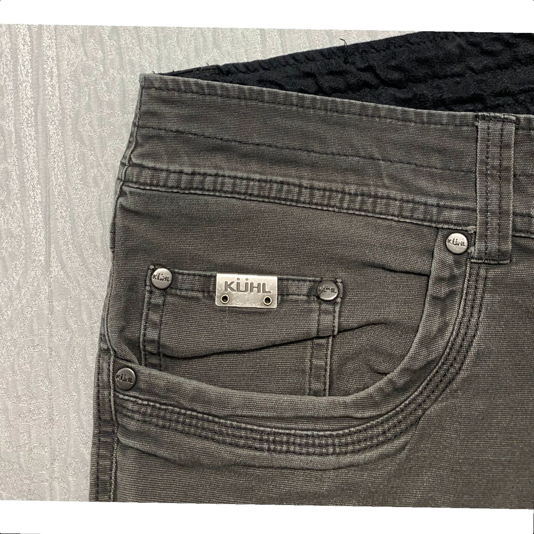 Vintage VINTAGE Kuhl Jeans Khakis Pants 40 Mens Gray Stretch Canvas 5-Pocket Outdoor Rugged Comfort Regular Man Size US 40 / EU 56 - 4 Thumbnail