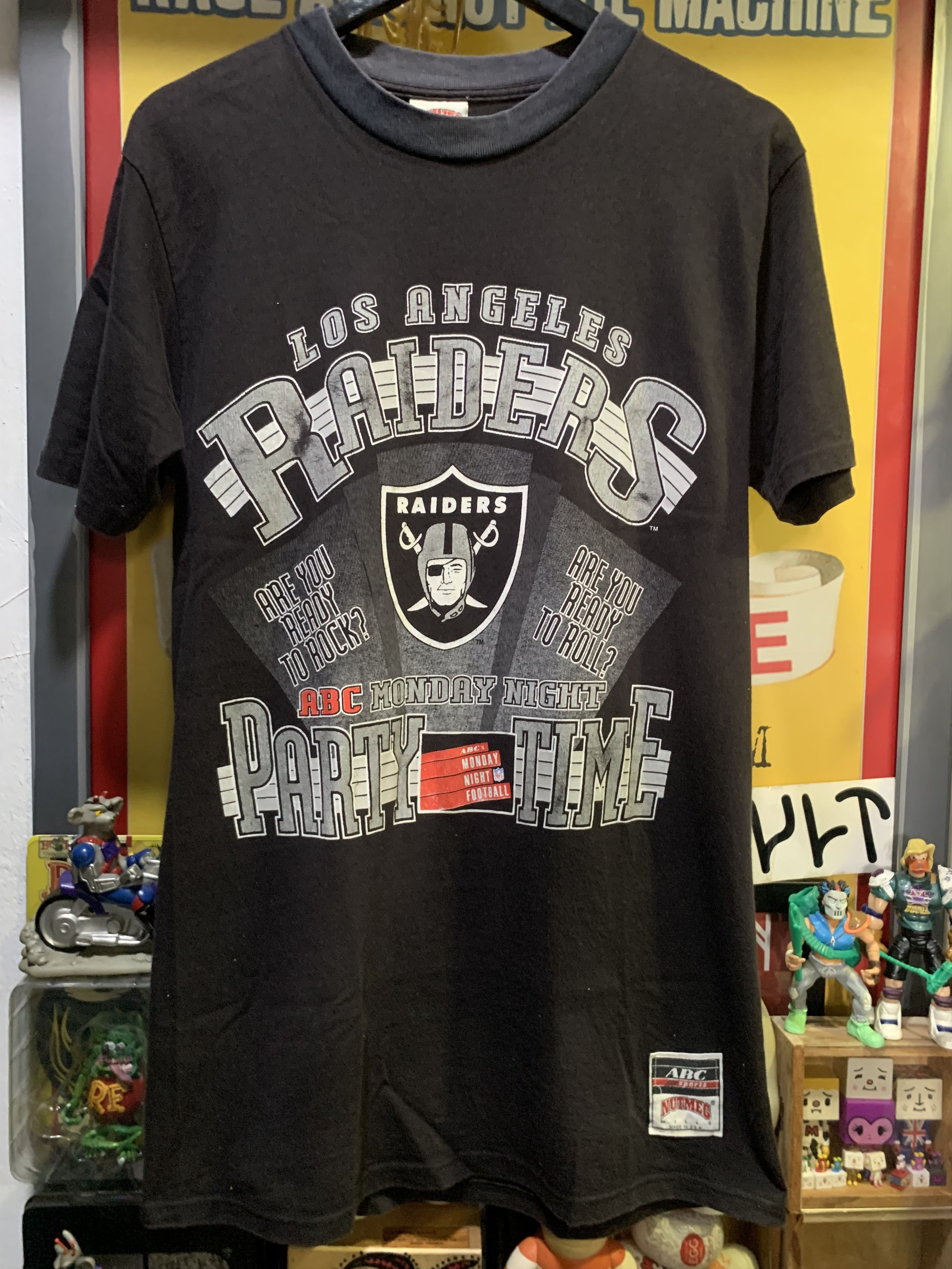 NFL Vintage Los Angeles RAIDERS “Party Time” ABC Monday Size US L / EU 52-54 / 3 - 1 Thumbnail