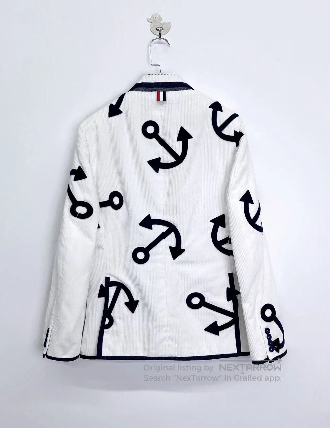 Thom Browne Thom Browne Corduroy Stripe Anchor Logo Blazer. Size US M / EU 48-50 / 2 - 2 Thumbnail