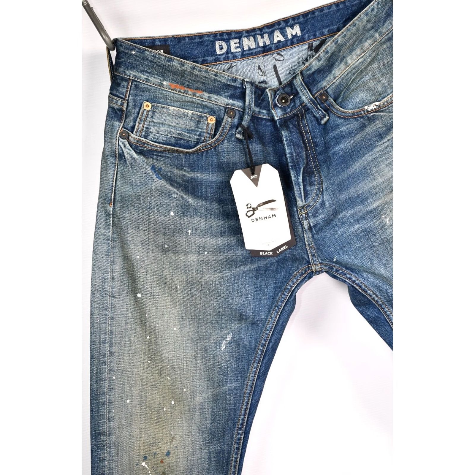 DENHAM Denham Razor Candiani Italian Selvedge Slim Fit Distresses Denim Jeans W32 L32 - Raw-Tag Size US 32 / EU 48 - 7 Thumbnail