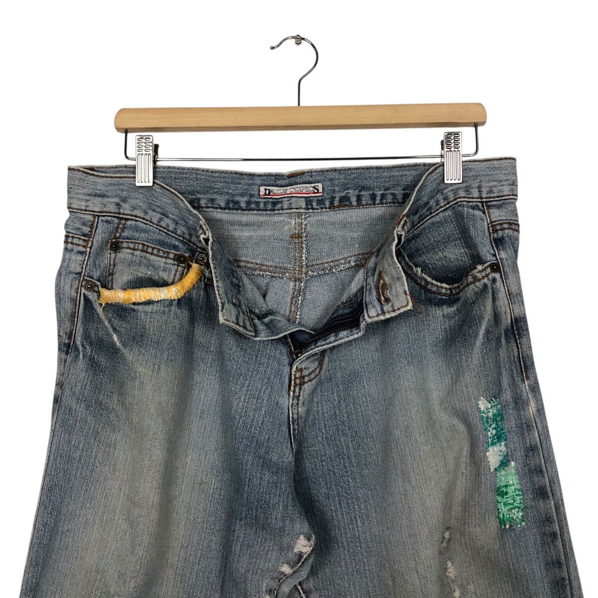 Japanese Brand Hysteric Glamour Distressed Patchwork Denim Size 34" / US 12 / IT 48 - 18 Thumbnail
