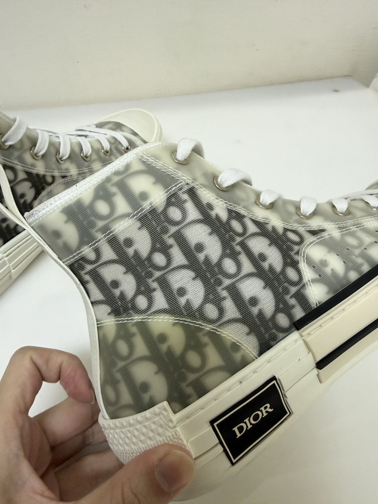 Dior Dior High Top Logo Oblique Size US 10 / EU 43 - 7 Thumbnail