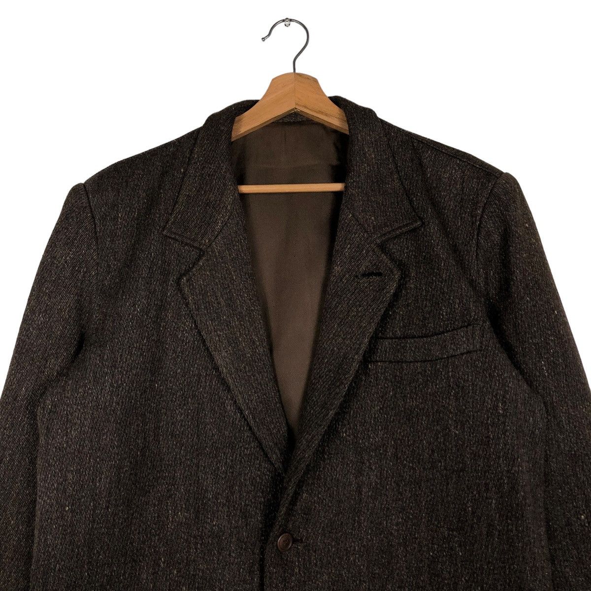 Issey Miyake 🔥VINTAGE ISSEY MIYAKE MEN WOOL HERRINGBONE DOUBLE BREAST Size US S / EU 44-46 / 1 - 5 Thumbnail
