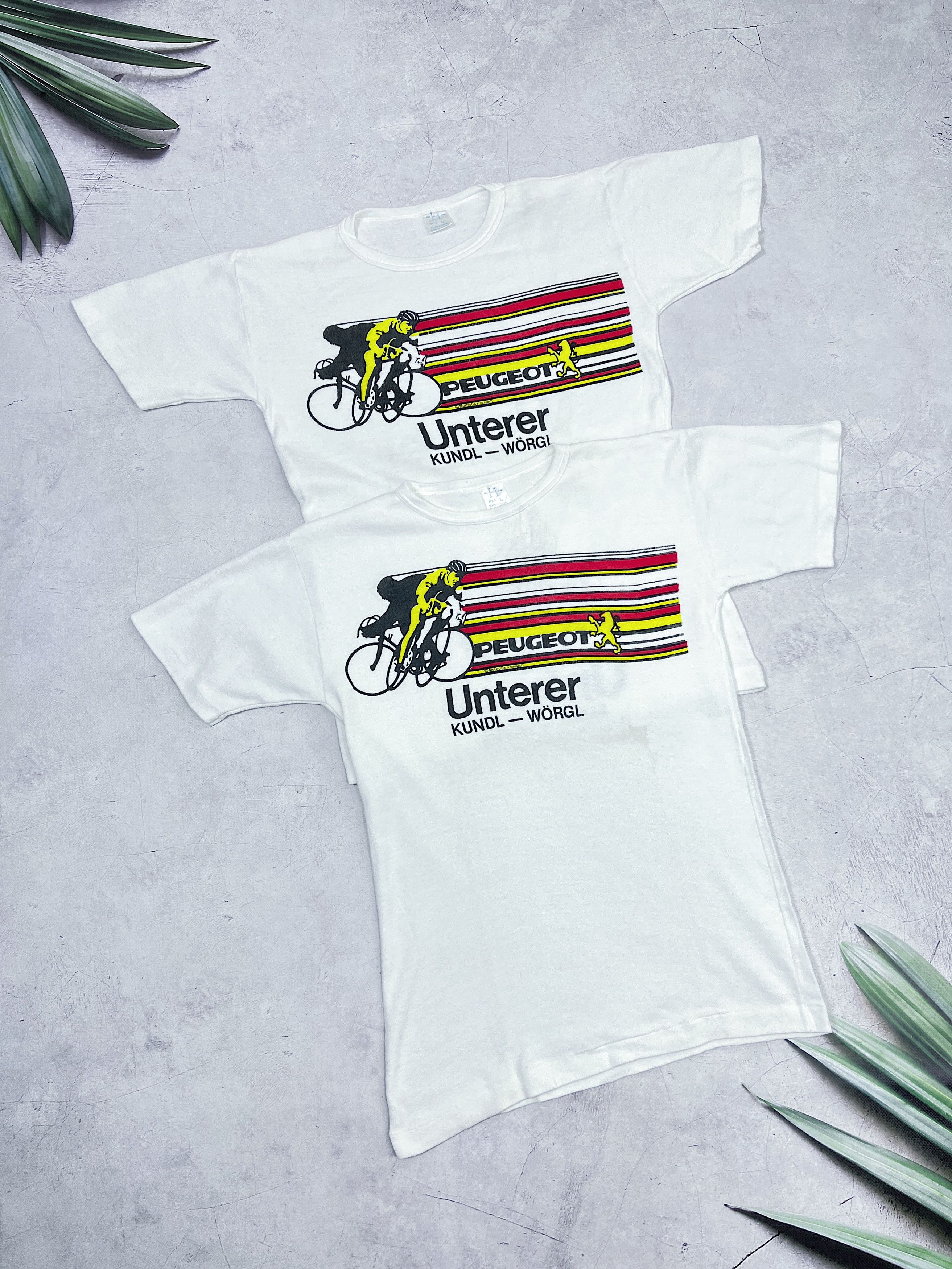 Vintage Vintage Peugeot Unterer Kundl - Worgl T-Shirt x 2 pieces Size US S / EU 44-46 / 1 - 1 Thumbnail