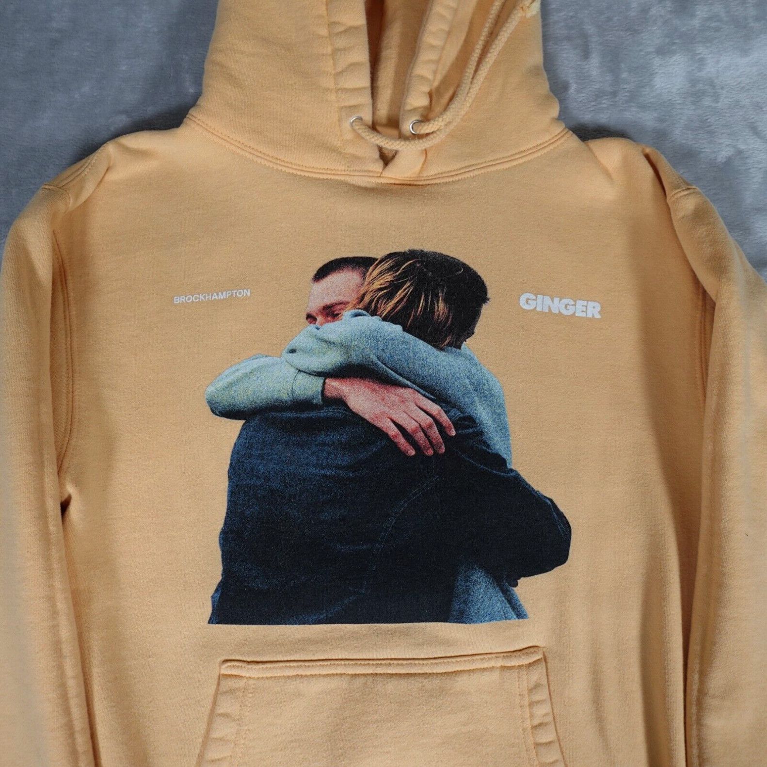 Unisex yellow store Brockhampton hoodie