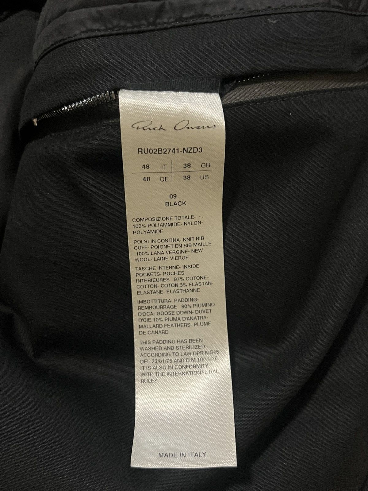 Rick Owens Rick Owens Black Mountain Down Jacket Size US M / EU 48-50 / 2 - 2 Thumbnail