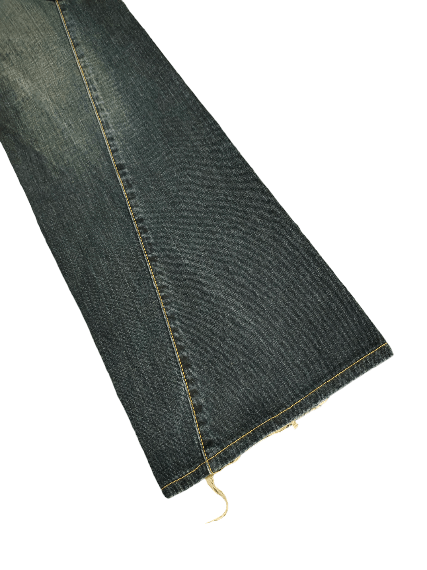 If Six Was Nine Flare Jeans Lee Spiral Cut Cargo Boot Cut Y2k Goa Style Size US 33 - 8 Thumbnail