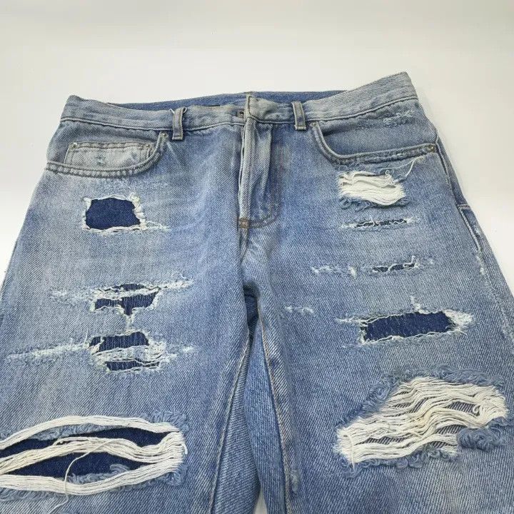 Dior Dior Dior Distressed Blue Denim Jeans 0079-2507 Size US 29 - 5 Thumbnail