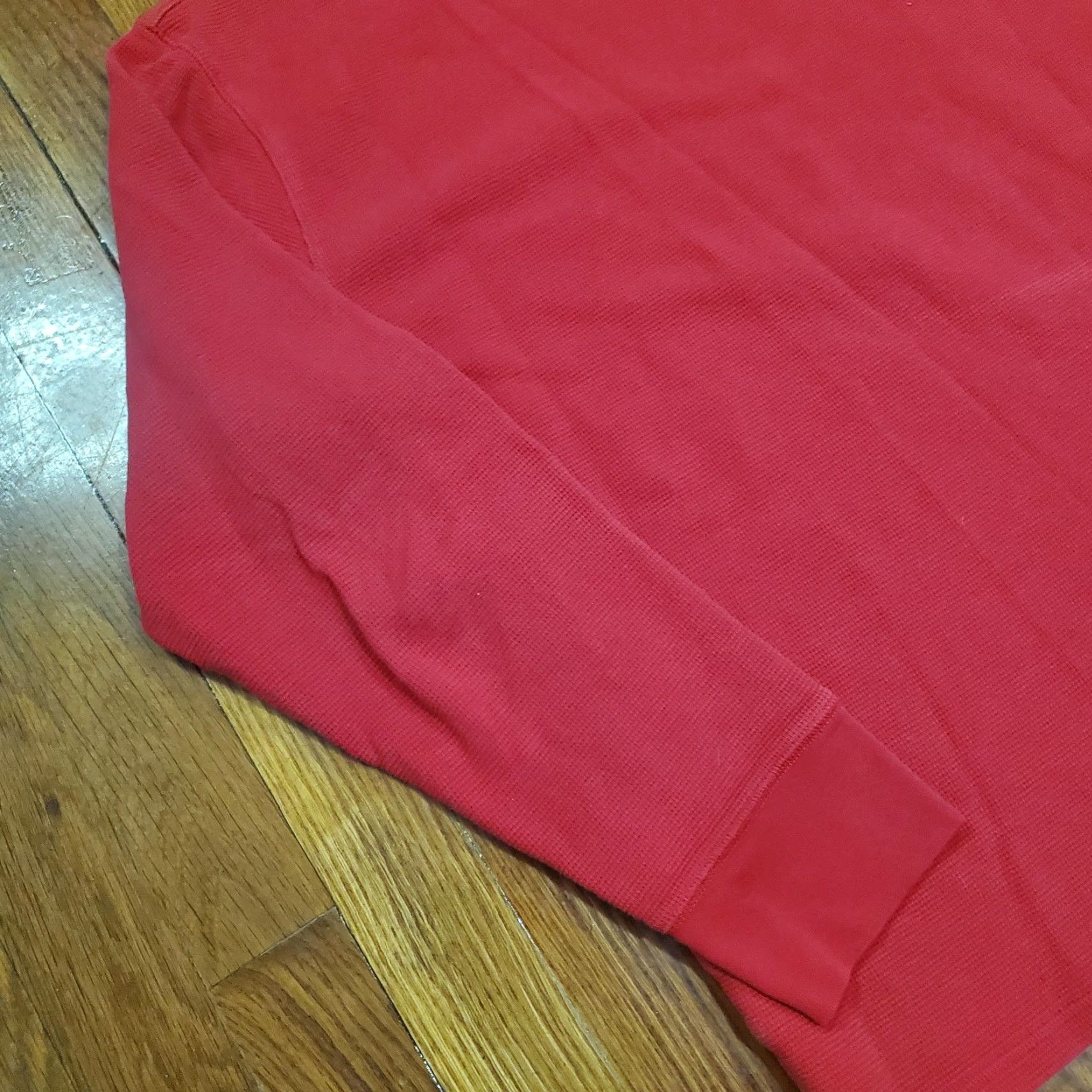 Polo Ralph Lauren Polo Ralph Lauren Shirt Mens Large Red Sleepwear Thermal Waffle Knit Crew Neck Long Sleeve Pajama Top Size US L / EU 52-54 / 3 - 2 Thumbnail