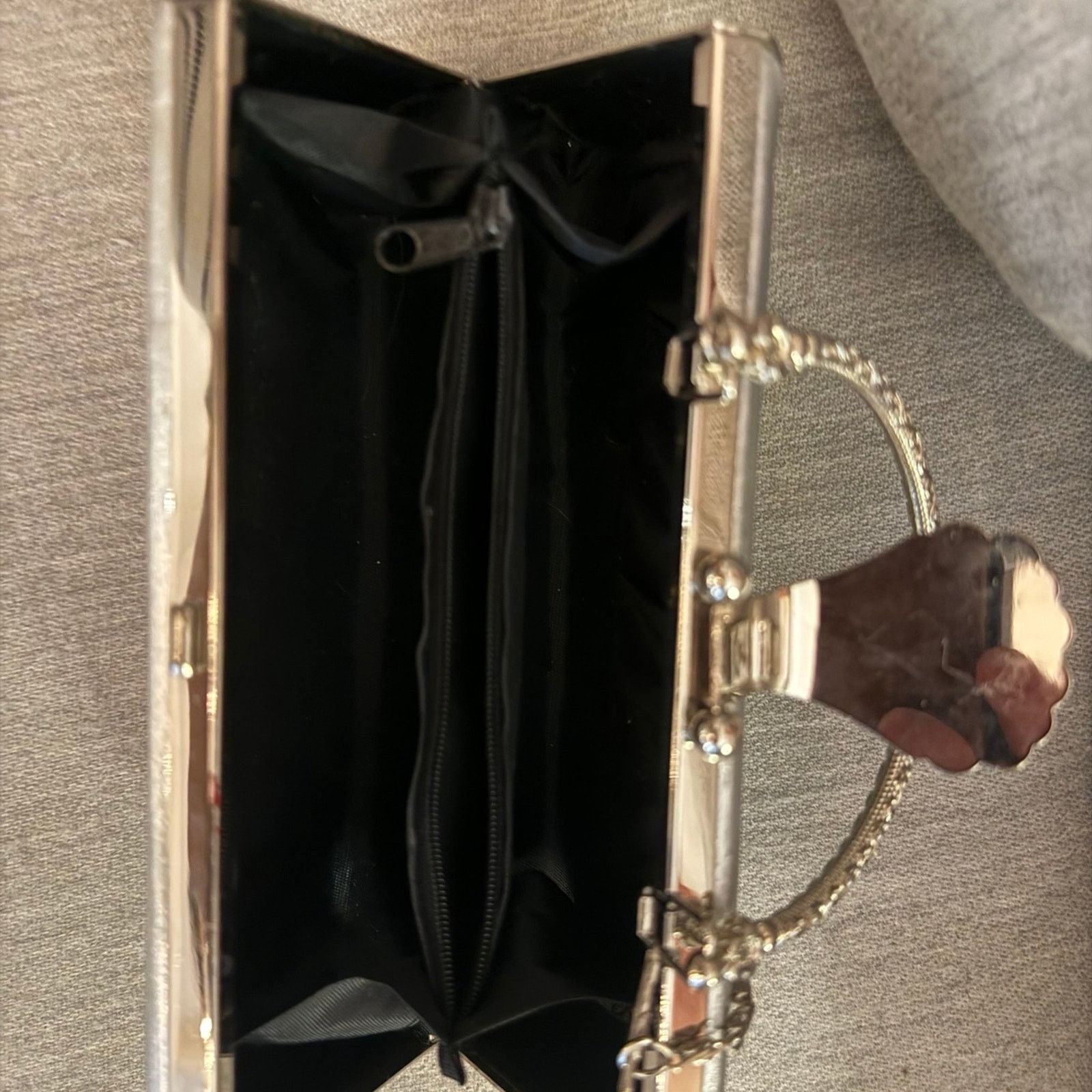 Other Silver clutch purse handbag Size ONE SIZE - 3 Thumbnail