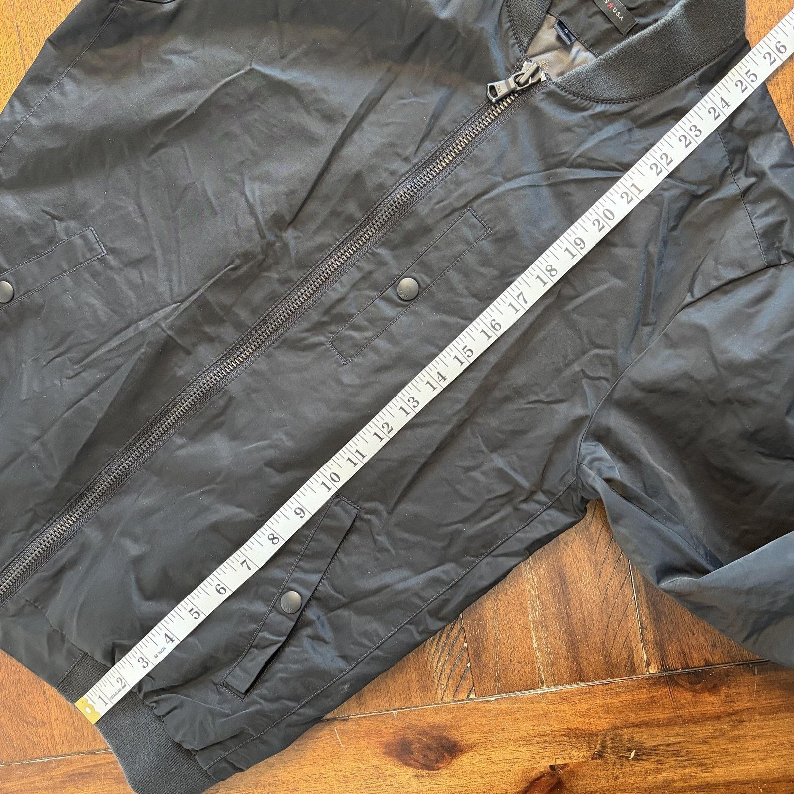 John Varvatos John Varvatos U.S.A. Jacket Mens Small Black Bomber Full Zip Size US S / EU 44-46 / 1 - 13 Thumbnail