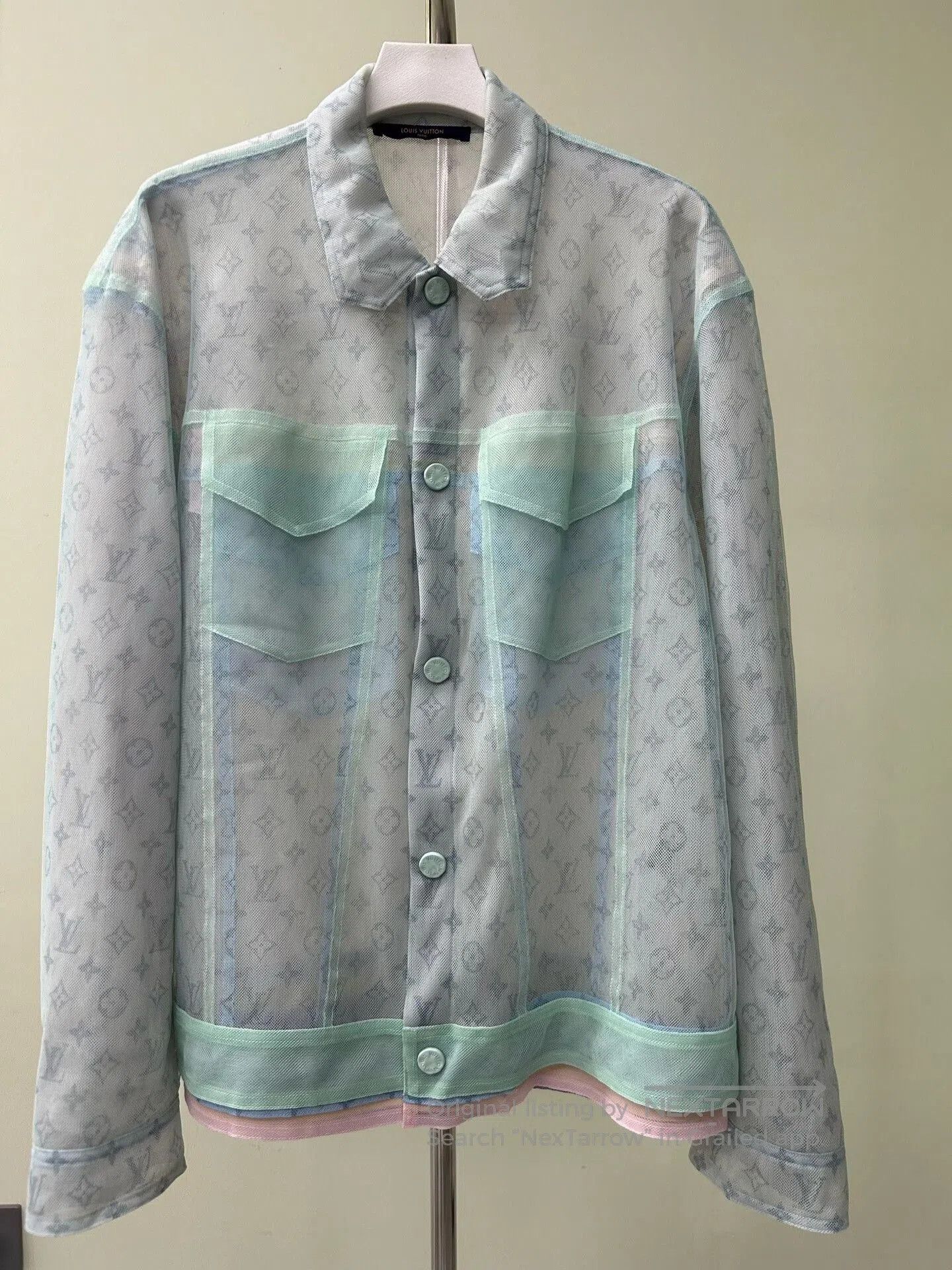 Louis Vuitton Louis Vuitton Sheer Jacket with Pastel Colors. Size US M / EU 48-50 / 2 - 1 Thumbnail