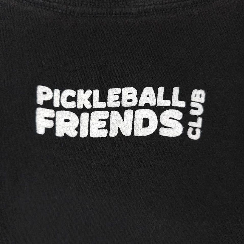 Vintage Pickleball Friends Club T Shirt Mens Large Black PBFC Las Vegas Made In USA Size US L / EU 52-54 / 3 - 5 Thumbnail