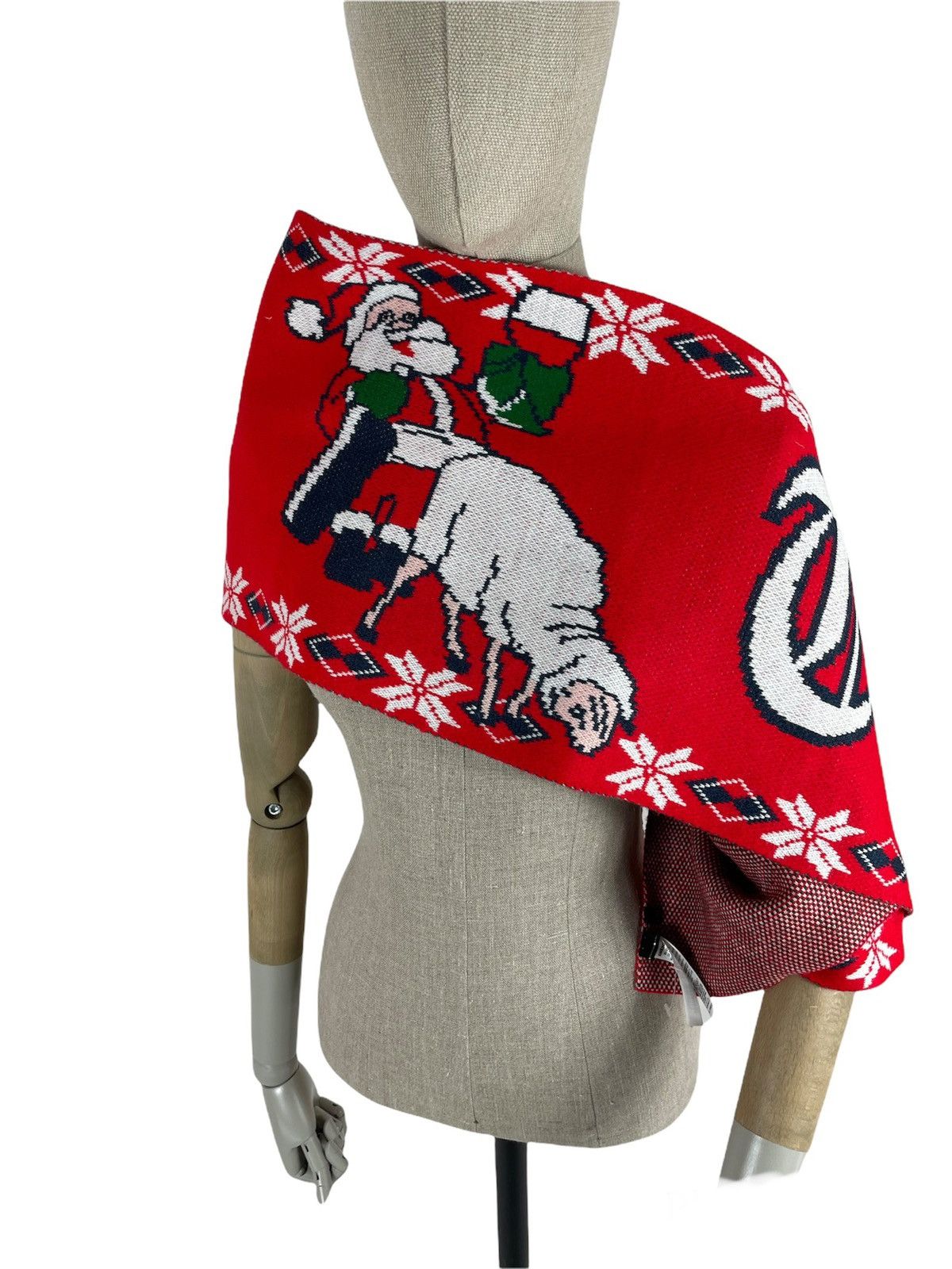 Diesel Holiday “Time” Christmas Santa Big Pattern Scarf Muffler Size ONE SIZE - 8 Thumbnail