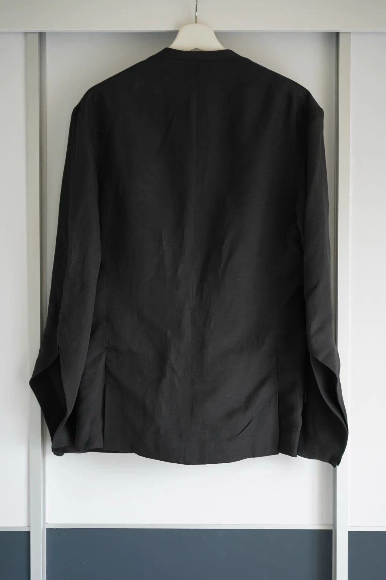 Yohji Yamamoto Yohji Yamamoto 15ss Paper Clip Pin Collarless Robe Jacket K4 Size US M / EU 48-50 / 2 - 2 Thumbnail