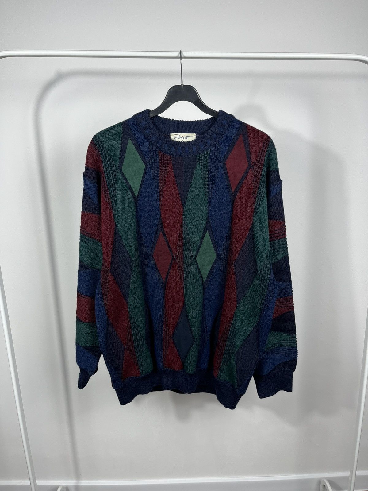 Other Vintage Italian Knit Sweater Geometric Pattern Size 54 Size US L / EU 52-54 / 3 - 1 Thumbnail
