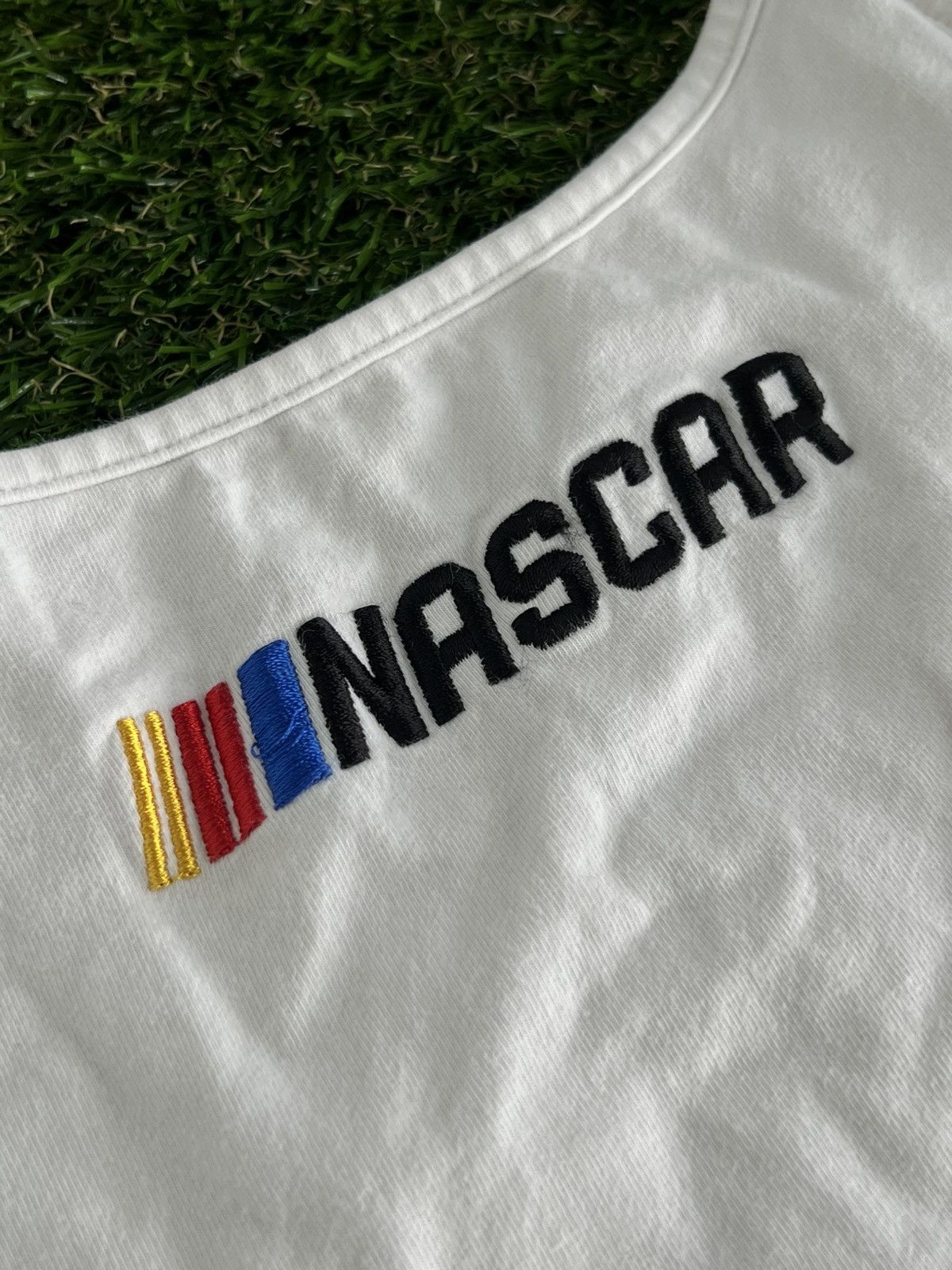 NASCAR Vintage Y2K Nascar cropped biglogo tank top streetwear Size S / US 4 / IT 40 - 4 Thumbnail