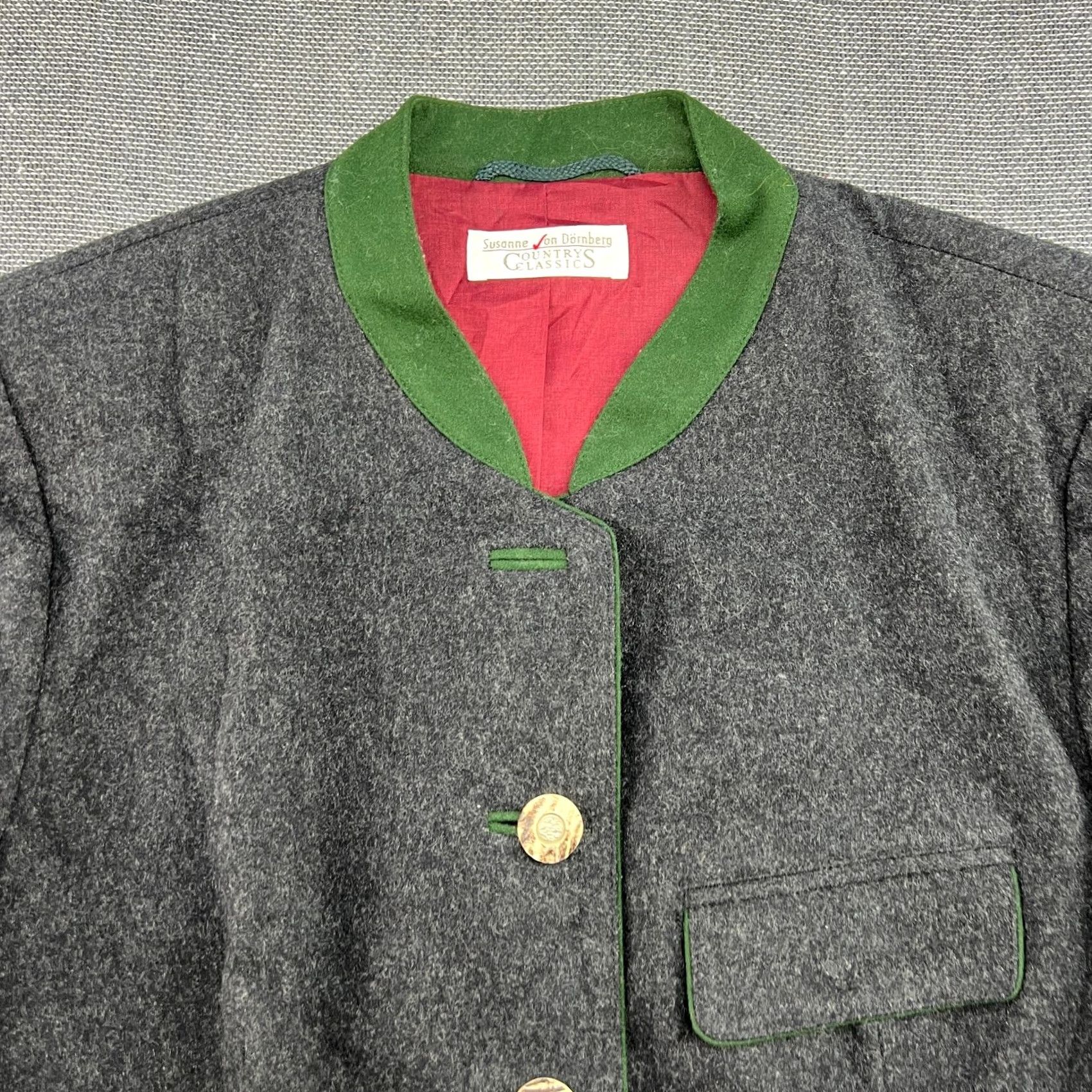 Vintage VINTAGE Meindl Blazer Jacket Womens XL Beige Wool Trachten Size XL / US 12-14 / IT 48-50 - 3 Thumbnail