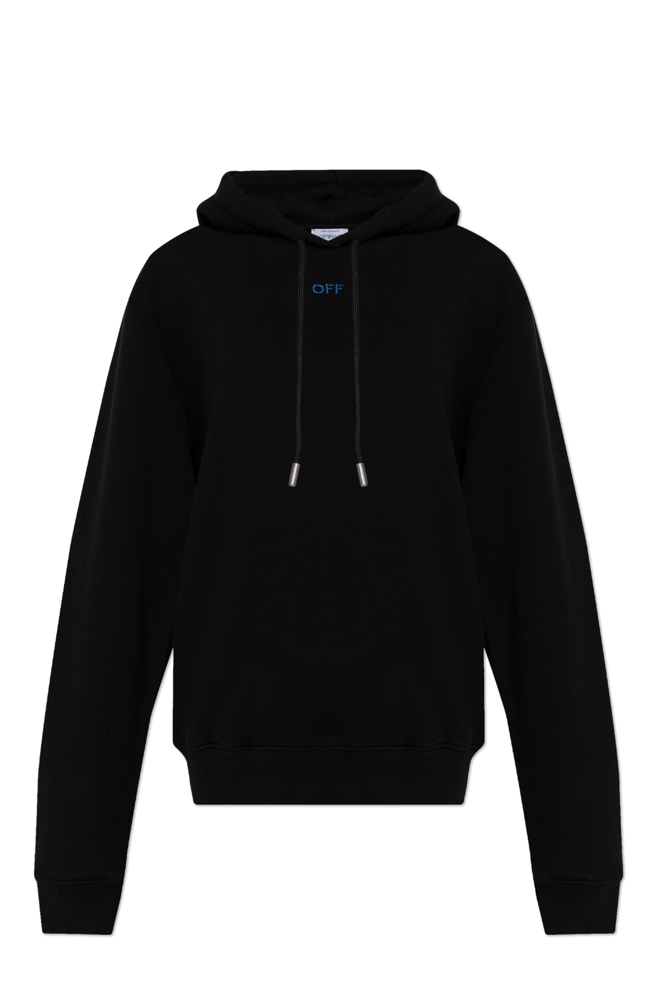o1s22i1n0824 Pinkflower Arrow Hooded Sweatshirt in Black